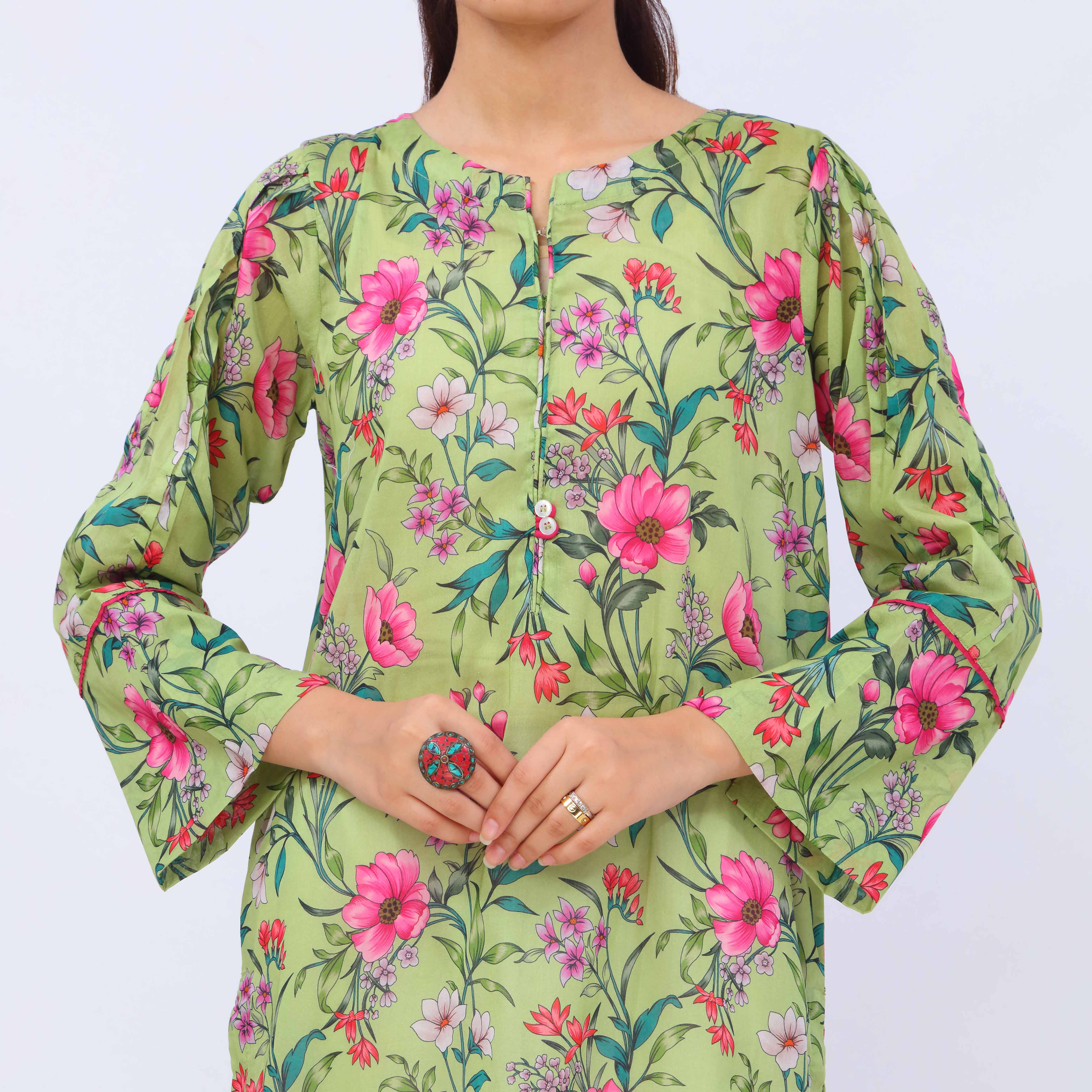1 PC- Digital Printed Lawn Shirt PS5460 - Image 2