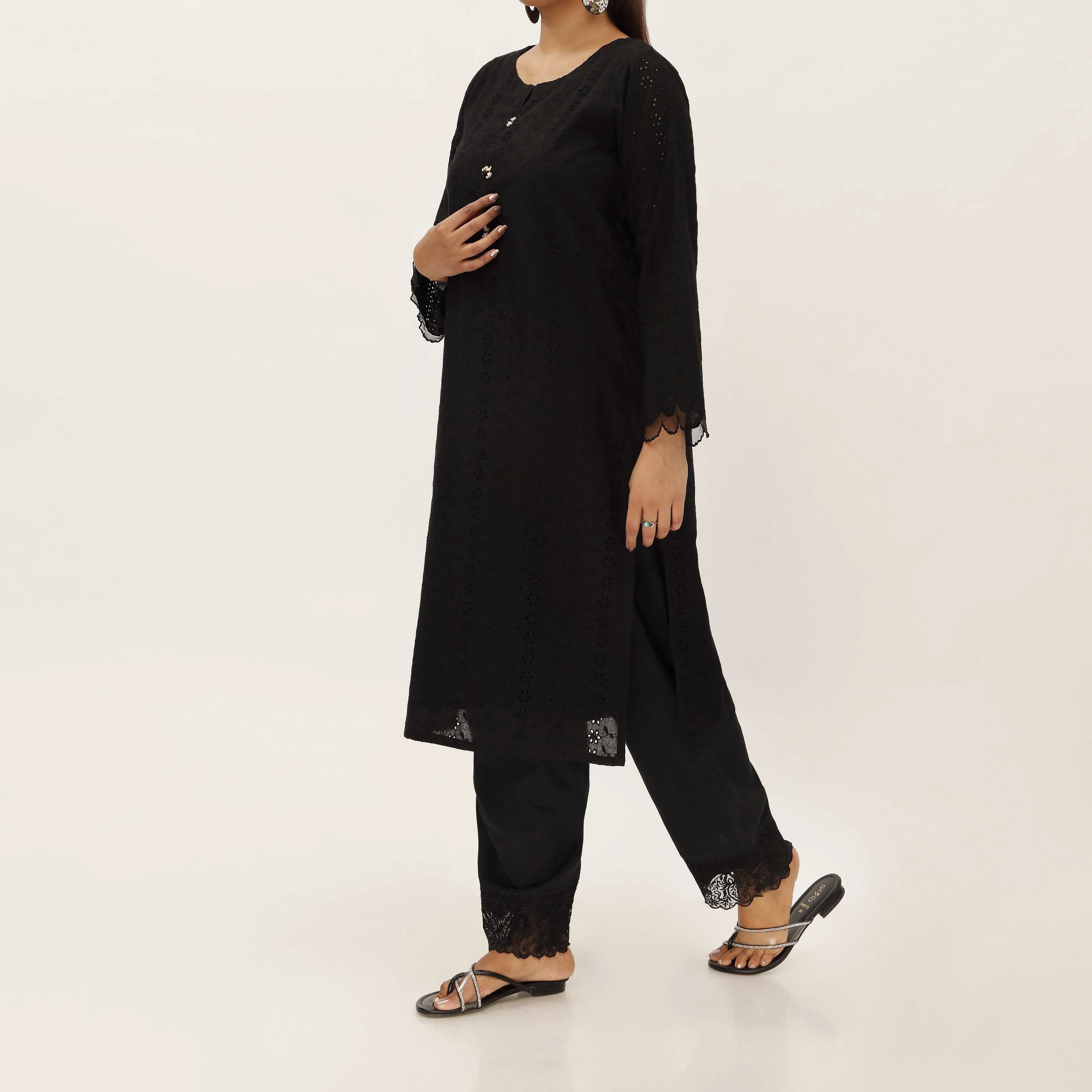 1PC- Chickankari Lawn Shirt PS5286 - Image 2