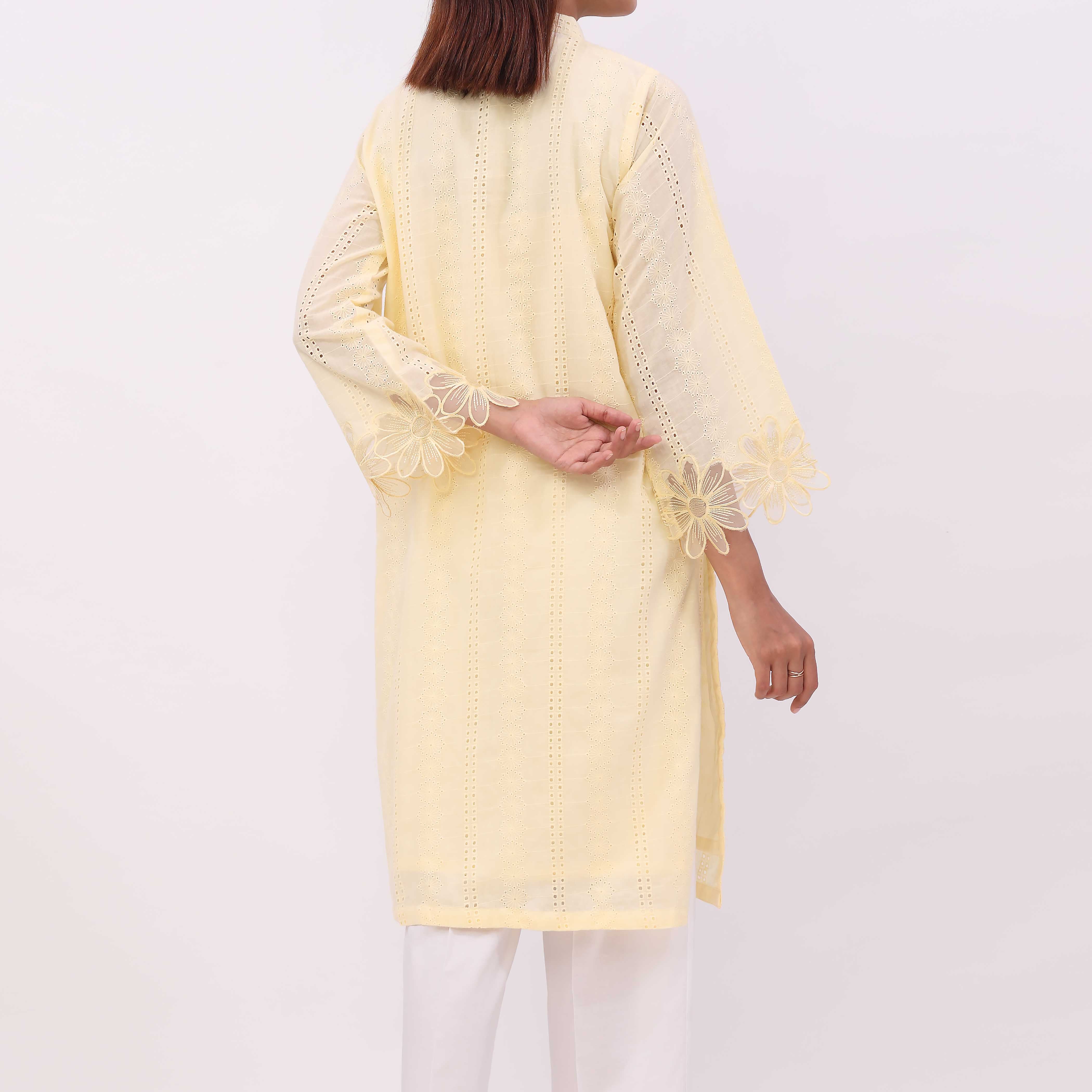 1PC- Chikan Kari Lawn Shirt PS5363 - Image 3