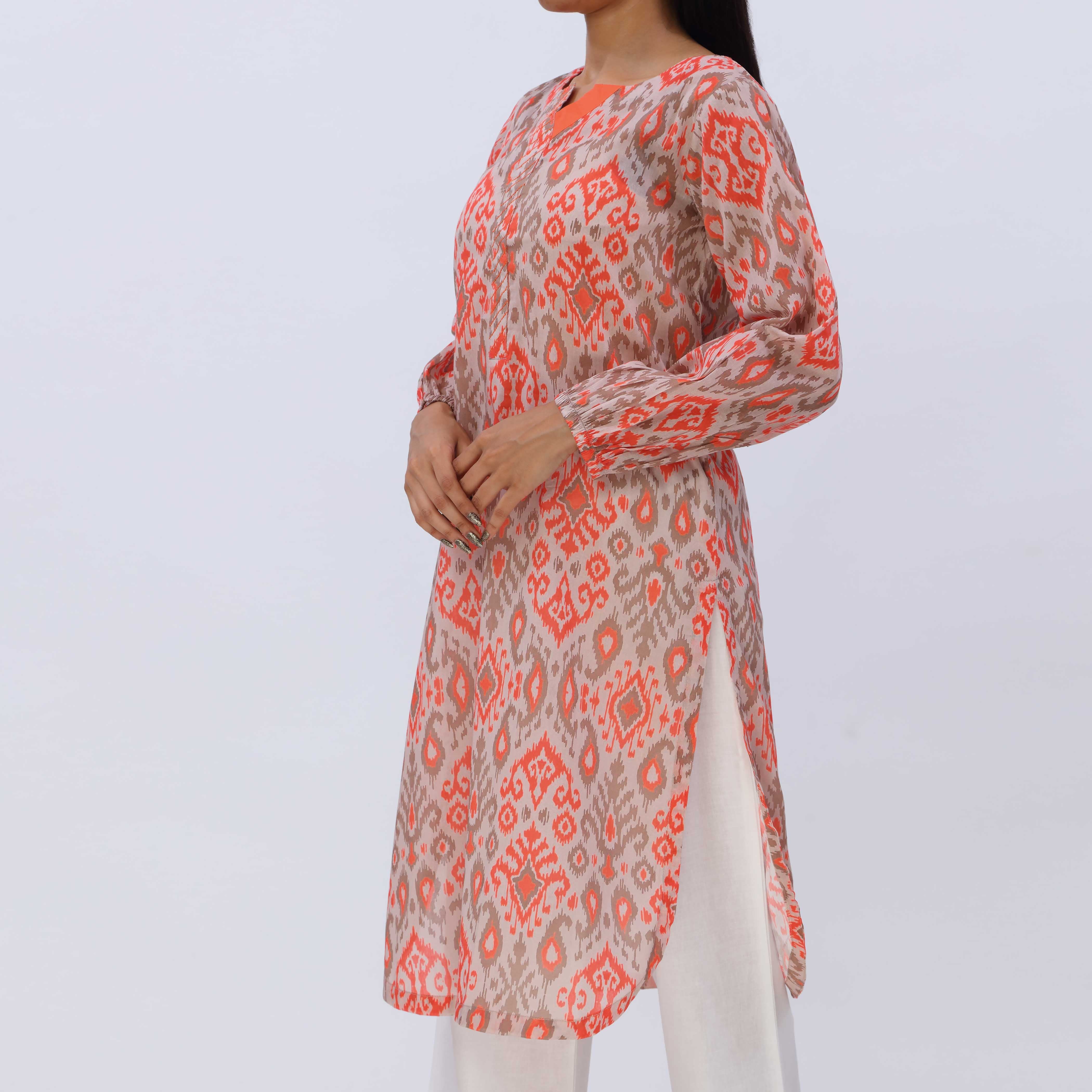 1PC- Digital Printed Lawn Shirt PS5464 - Image 4