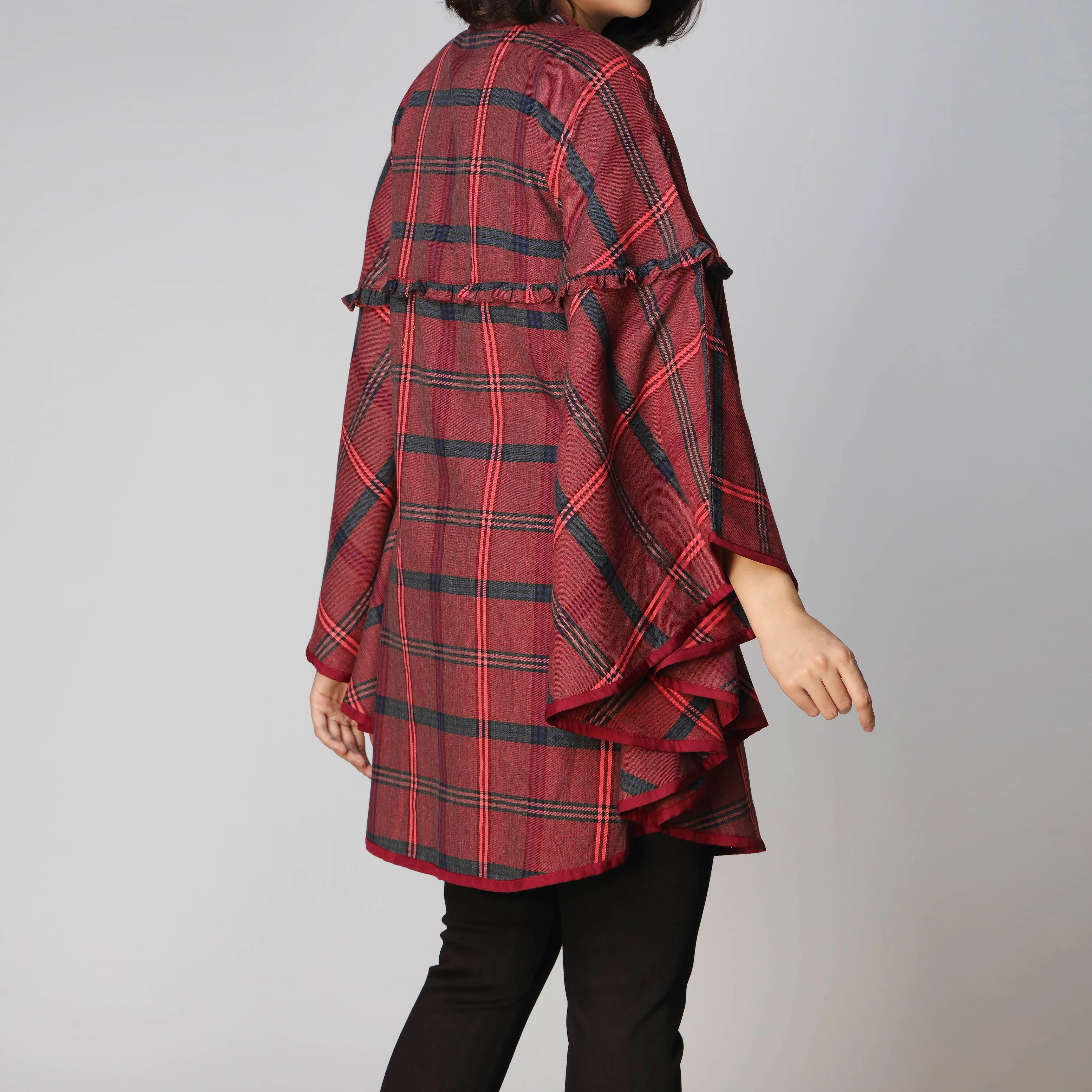 1PC- Flannel Checkered Shirt  PW2265 - Image 3