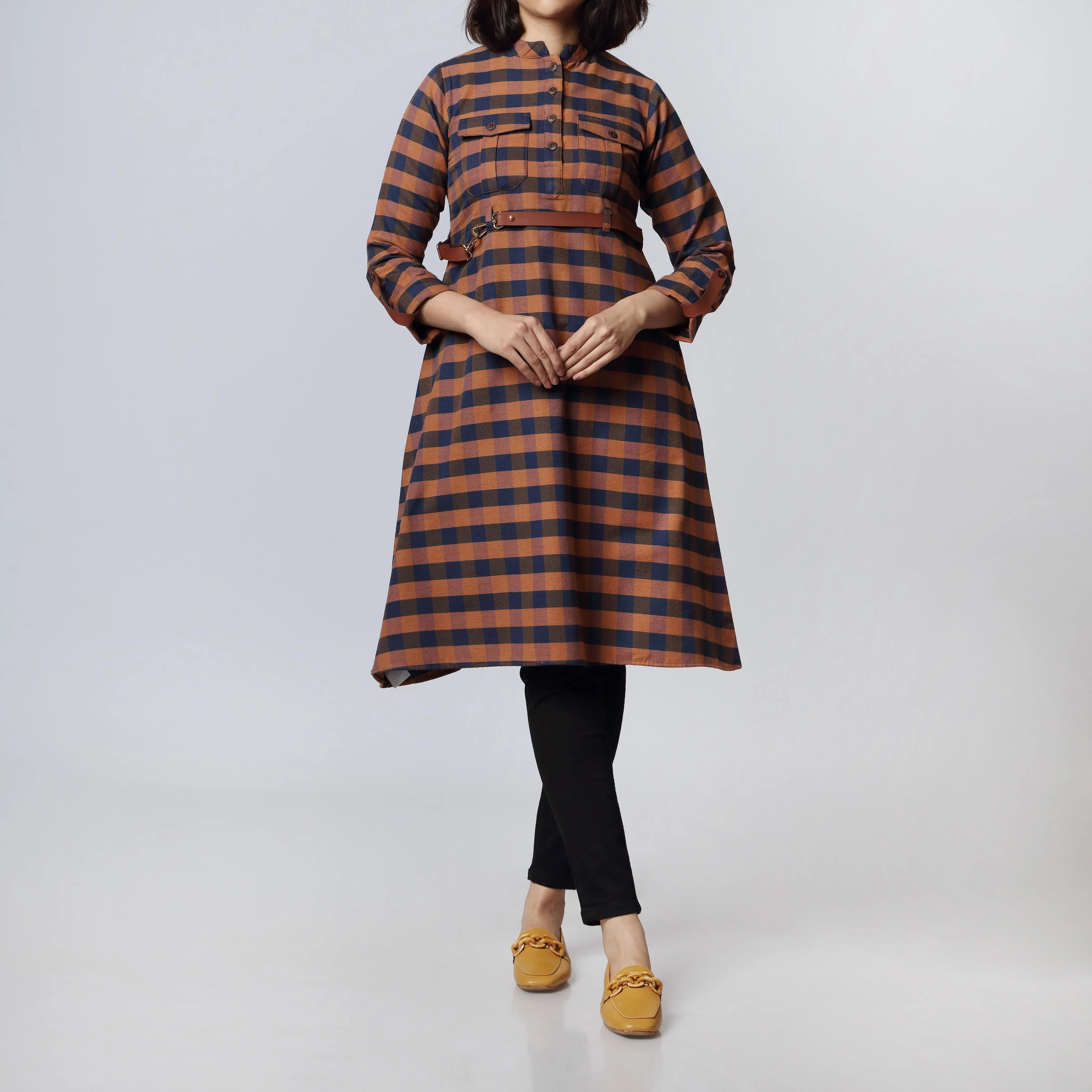 1PC-Flannel Checkered Shirt PW2322