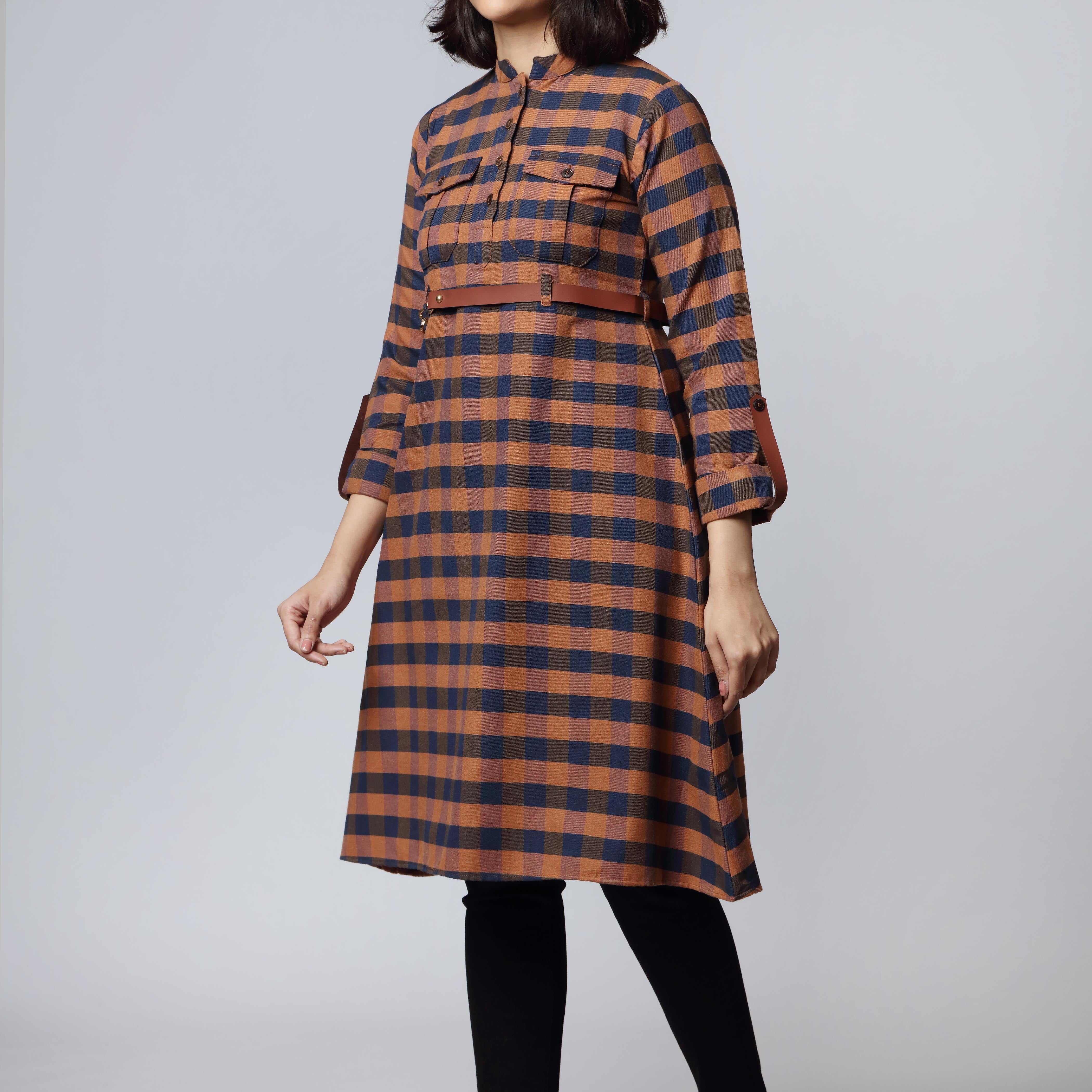 1PC-Flannel Checkered Shirt PW2322 - Image 2