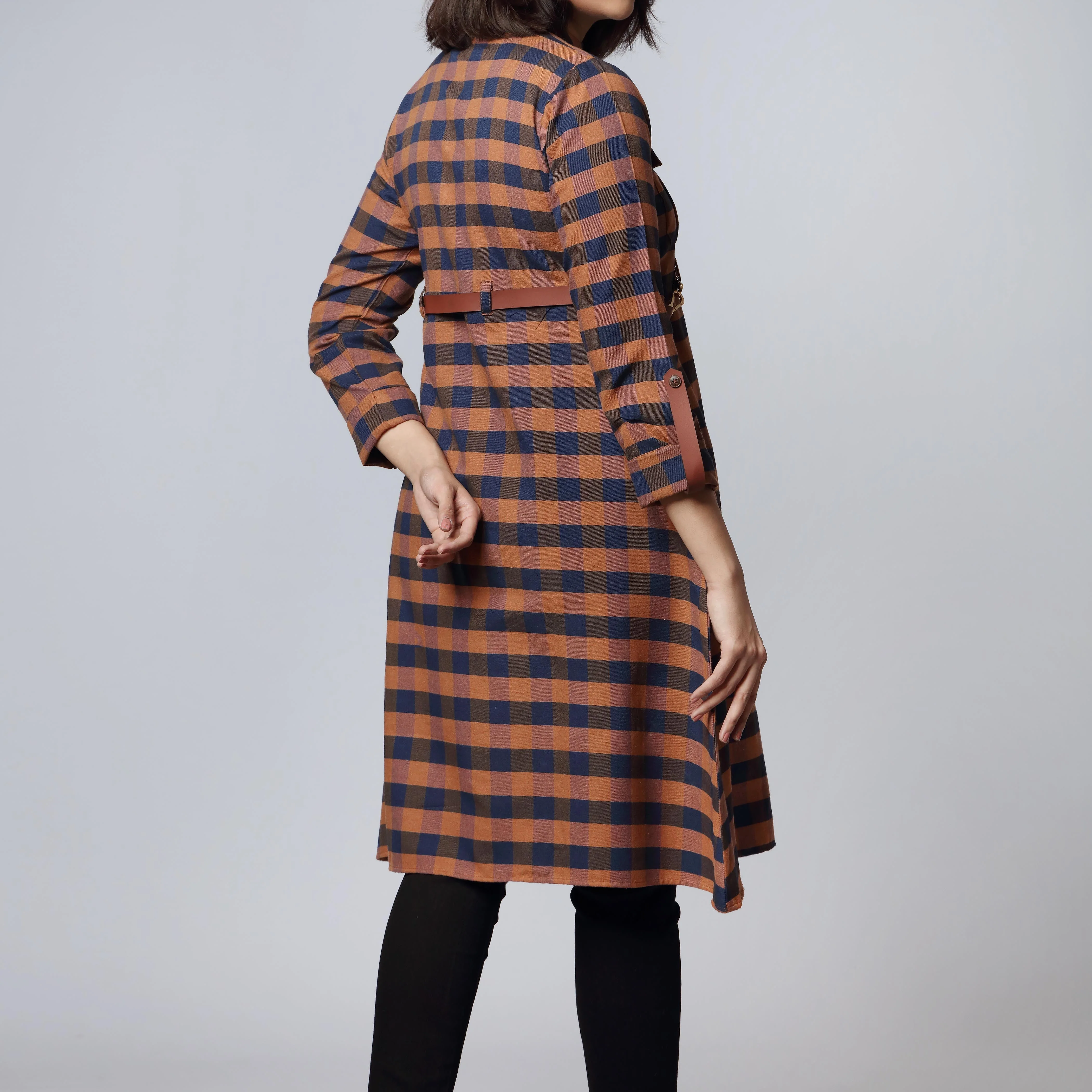 1PC-Flannel Checkered Shirt PW2322 - Image 3