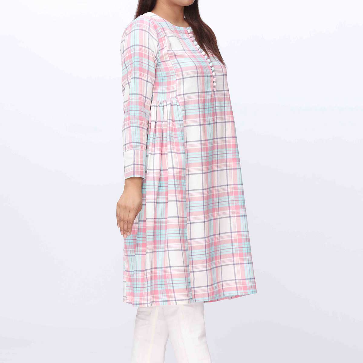 1PC- Flannel Checkered Shirt PW3206 - Image 3