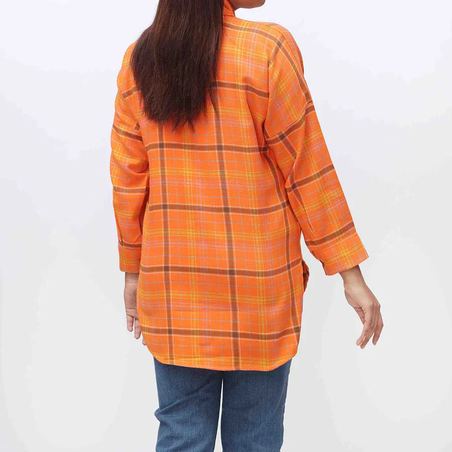 1PC- Flannel Checkered Shirt PW3282 - Image 3