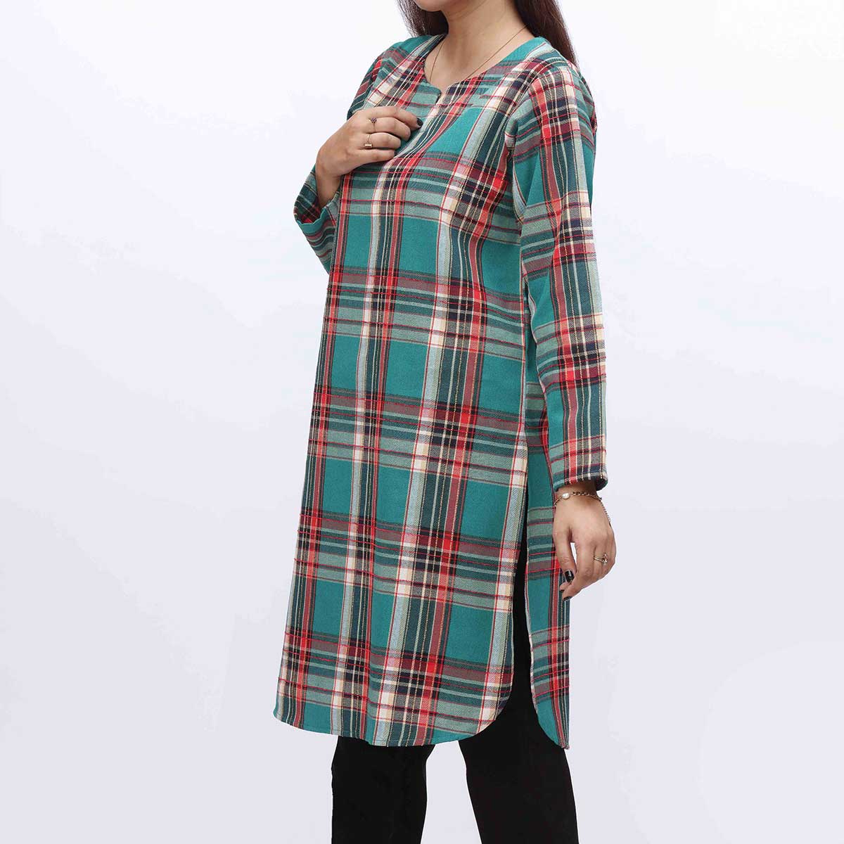1PC- Flannel Checkered Shirt PW3291 - Image 3