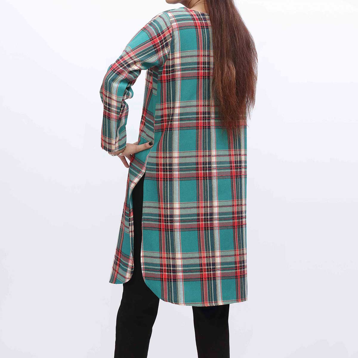 1PC- Flannel Checkered Shirt PW3291 - Image 4