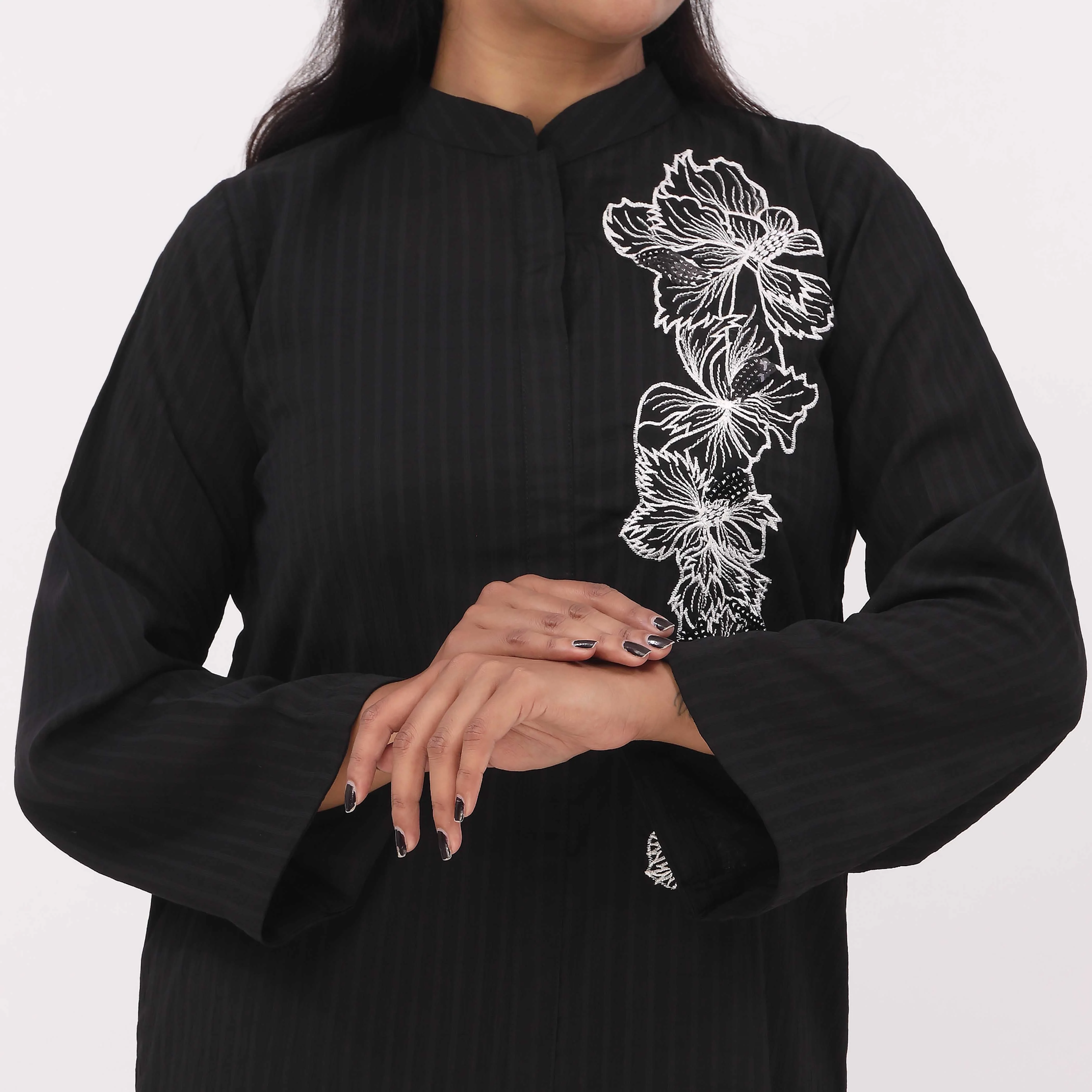 1PC- Georget Chiffon Shirt PW5005 - Image 3
