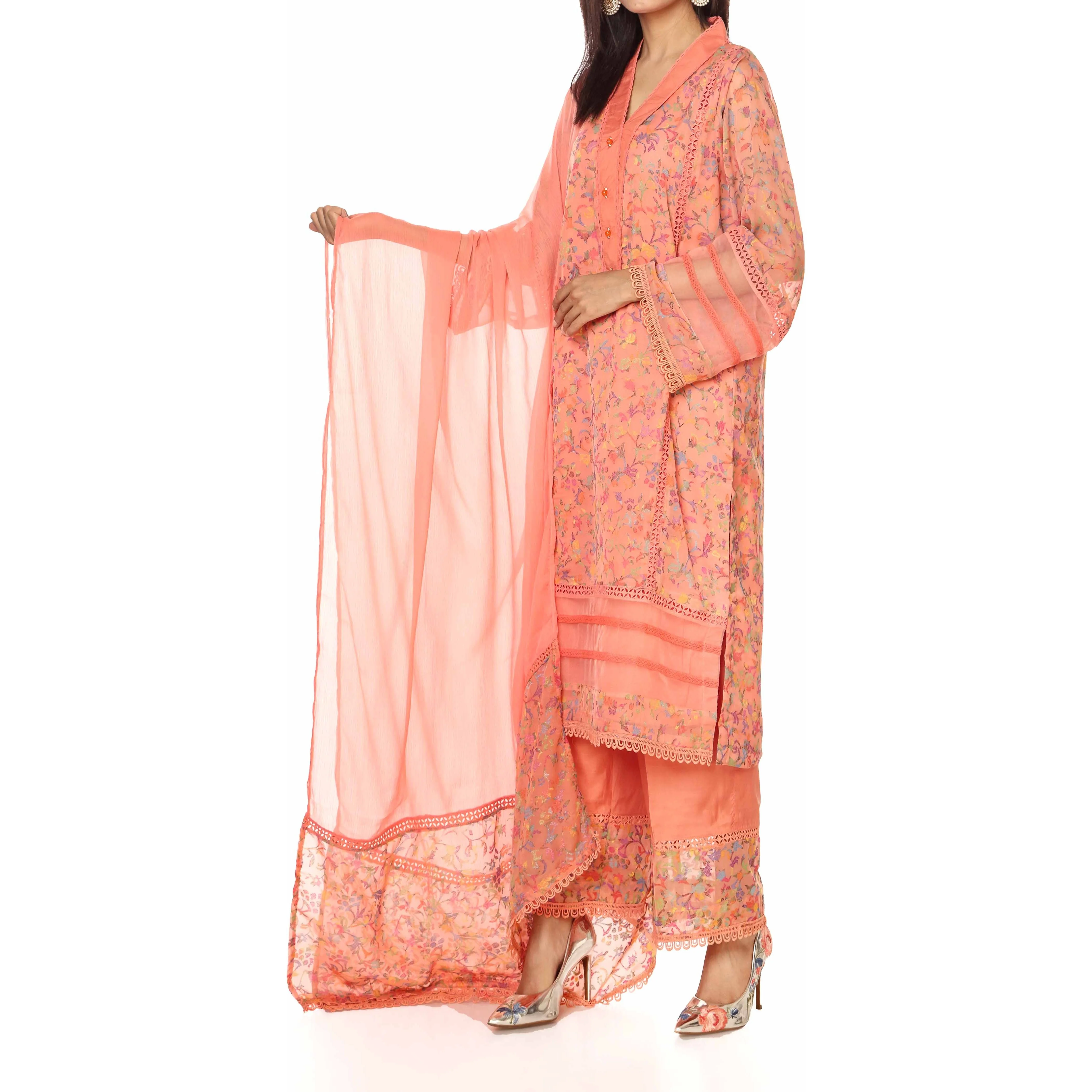 1PC- Georget Embellished Shirt  PW2301 - Image 2