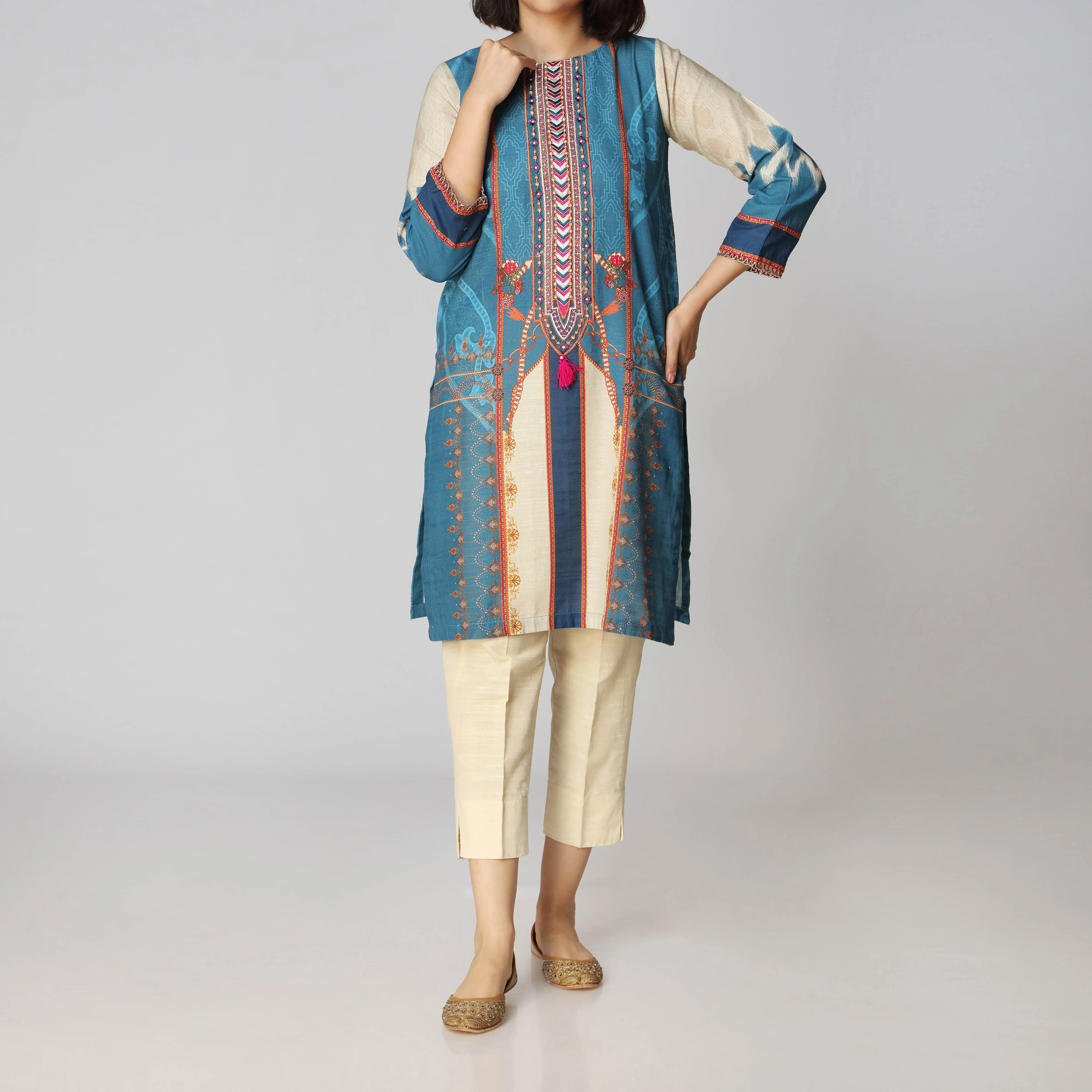 1PC- Khaddar Digital Printed Shirt PW2333