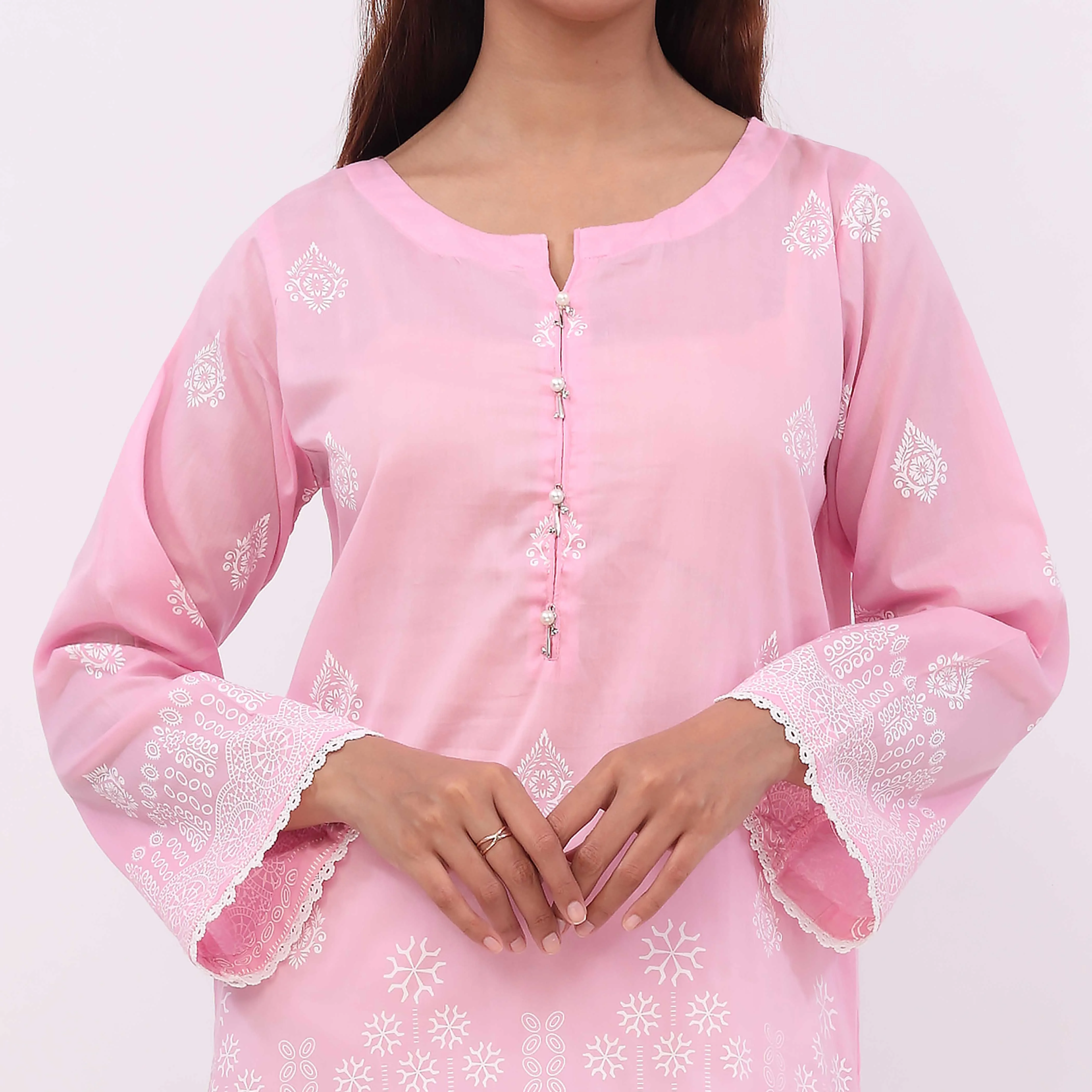 1PC- Paste Printed Lawn Shirt PS5103 - Image 2