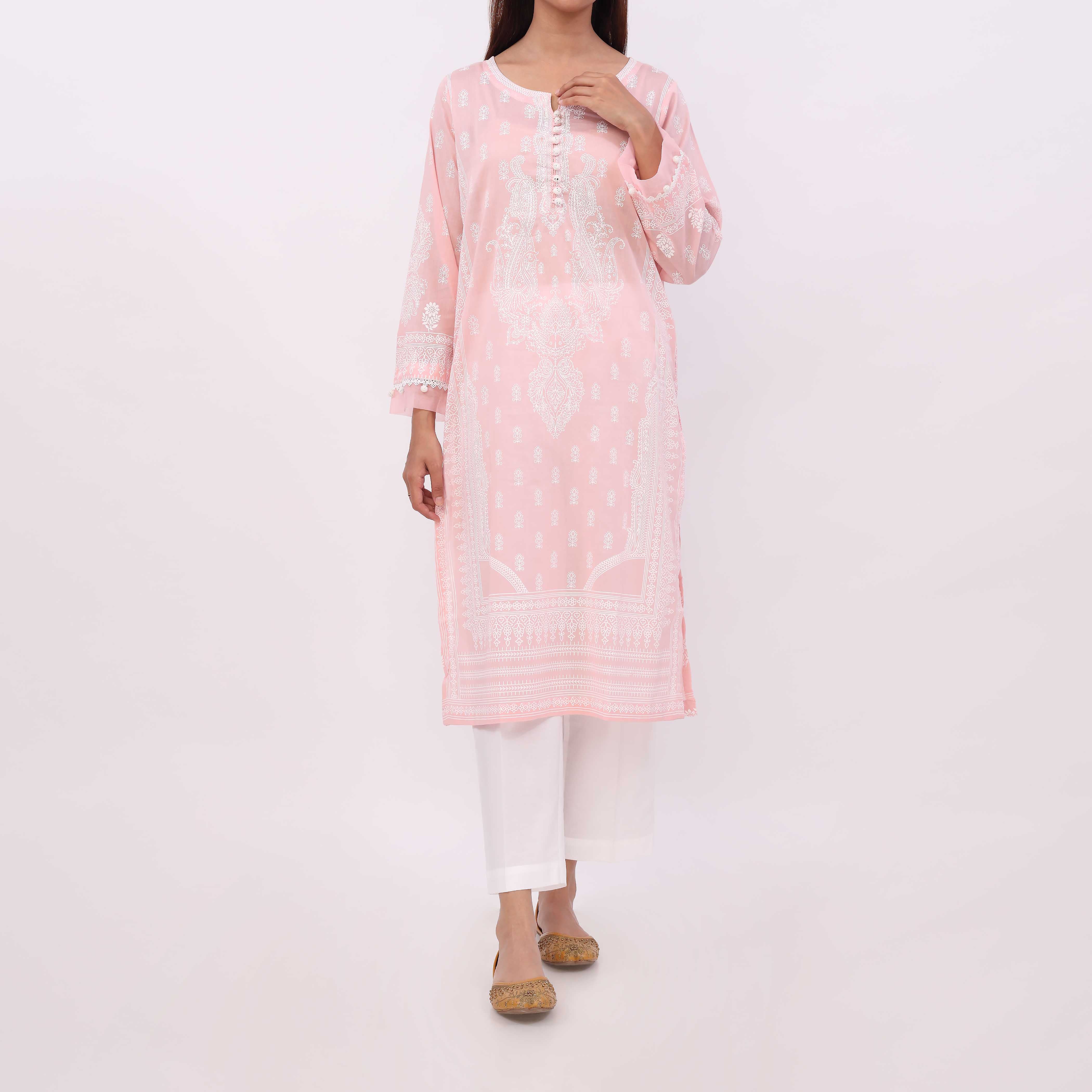 1PC- Paste Printed Lawn Shirt PS5175 - Image 2