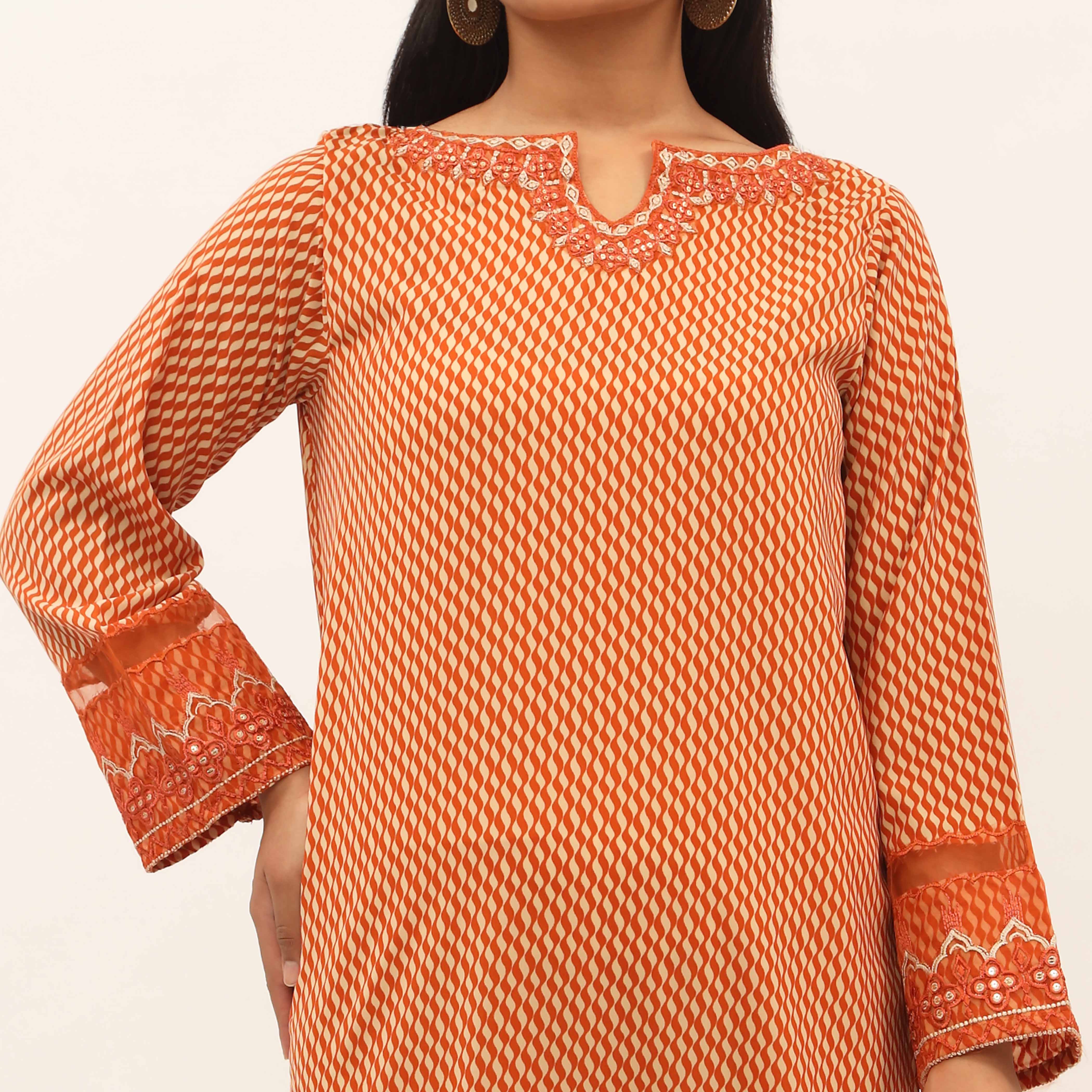 1PC- Printed Gripsilk Shirt PS5330 - Image 2