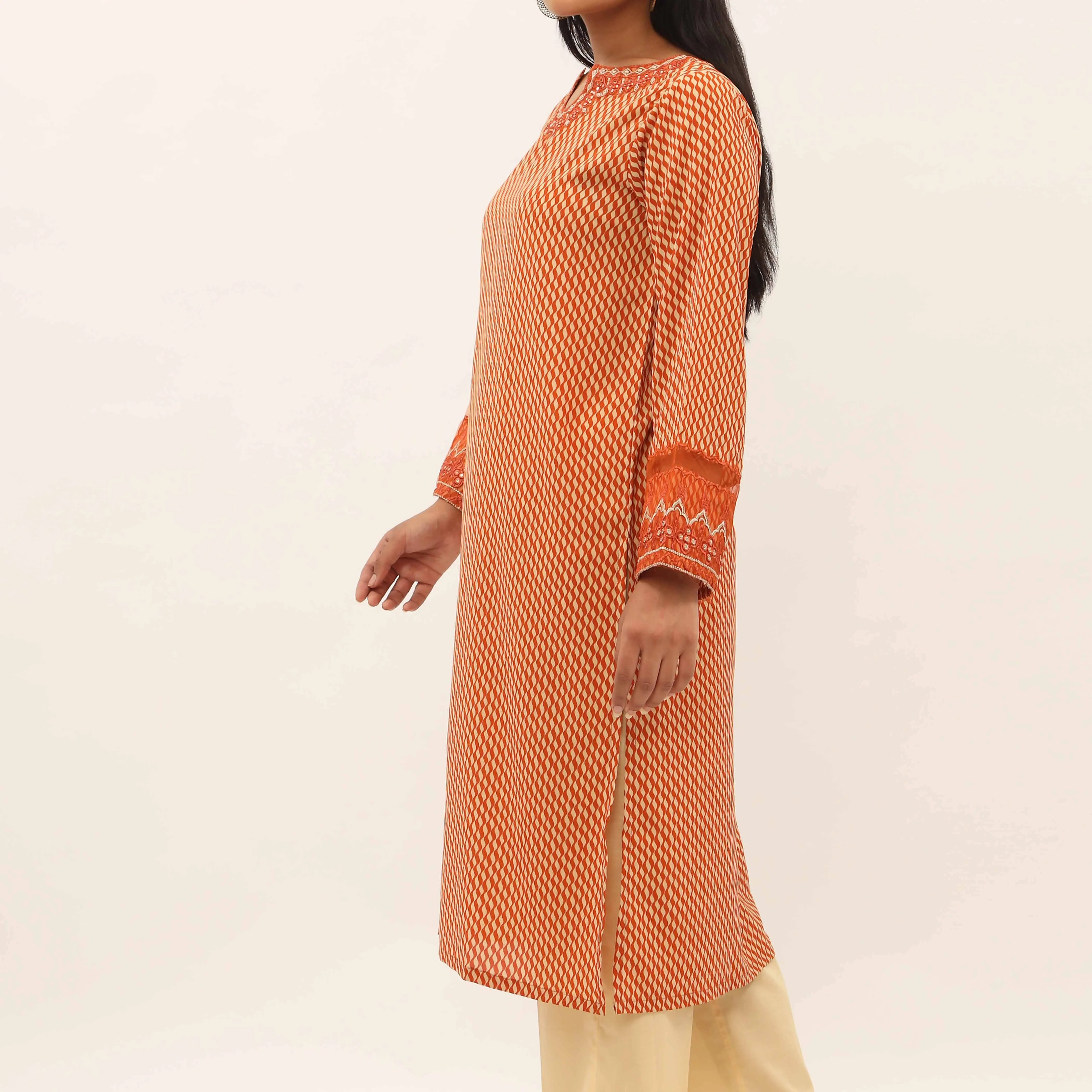 1PC- Printed Gripsilk Shirt PS5330 - Image 3