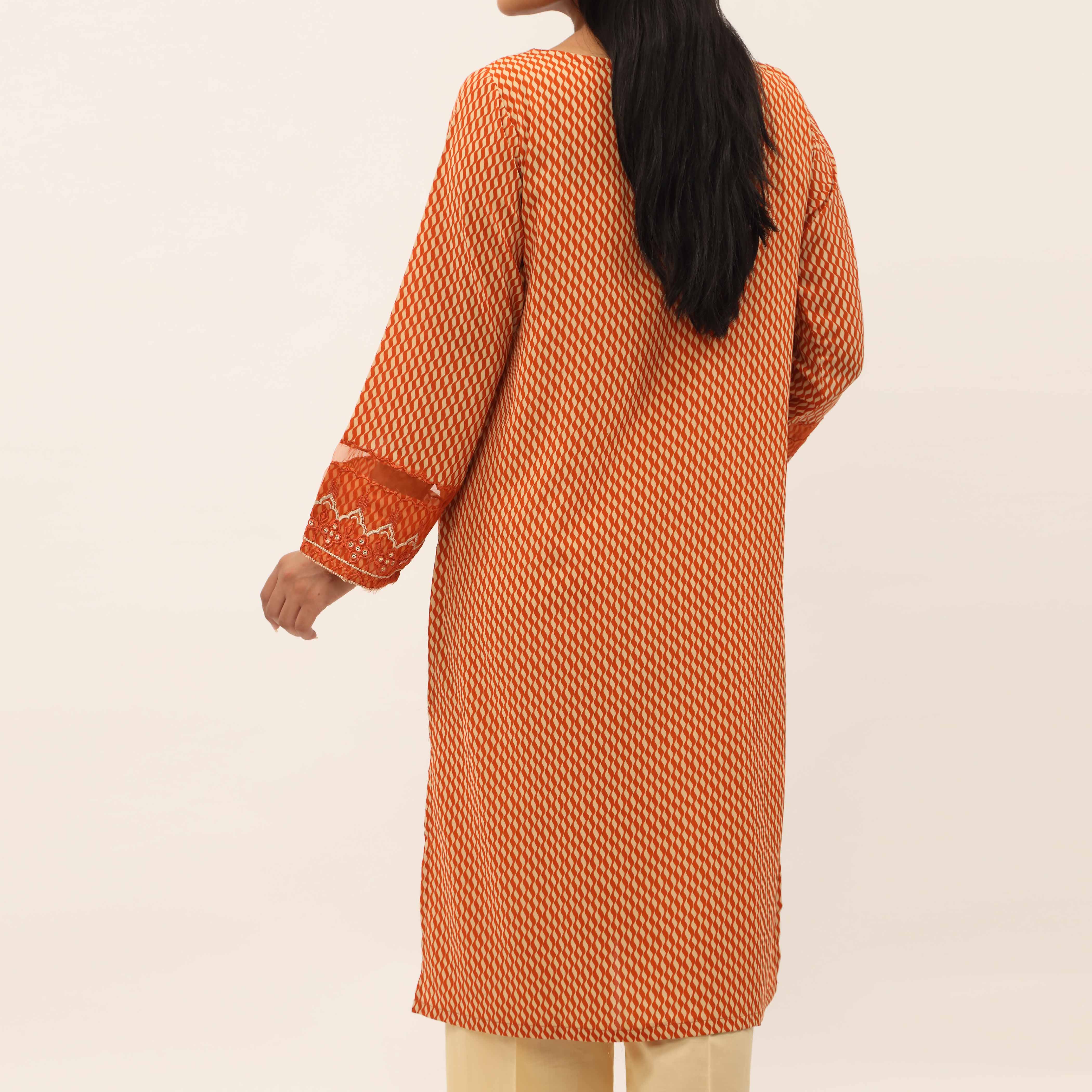 1PC- Printed Gripsilk Shirt PS5330 - Image 4