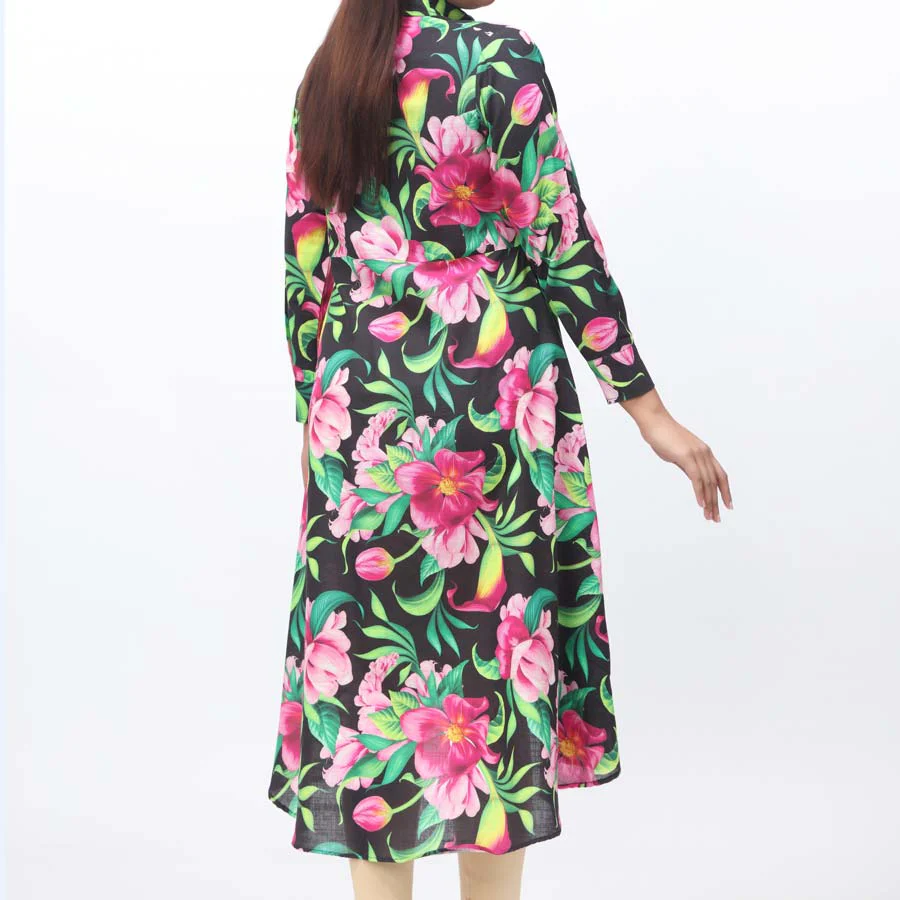 1PC- Printed Khaddar Shirt PW3298 - Image 3