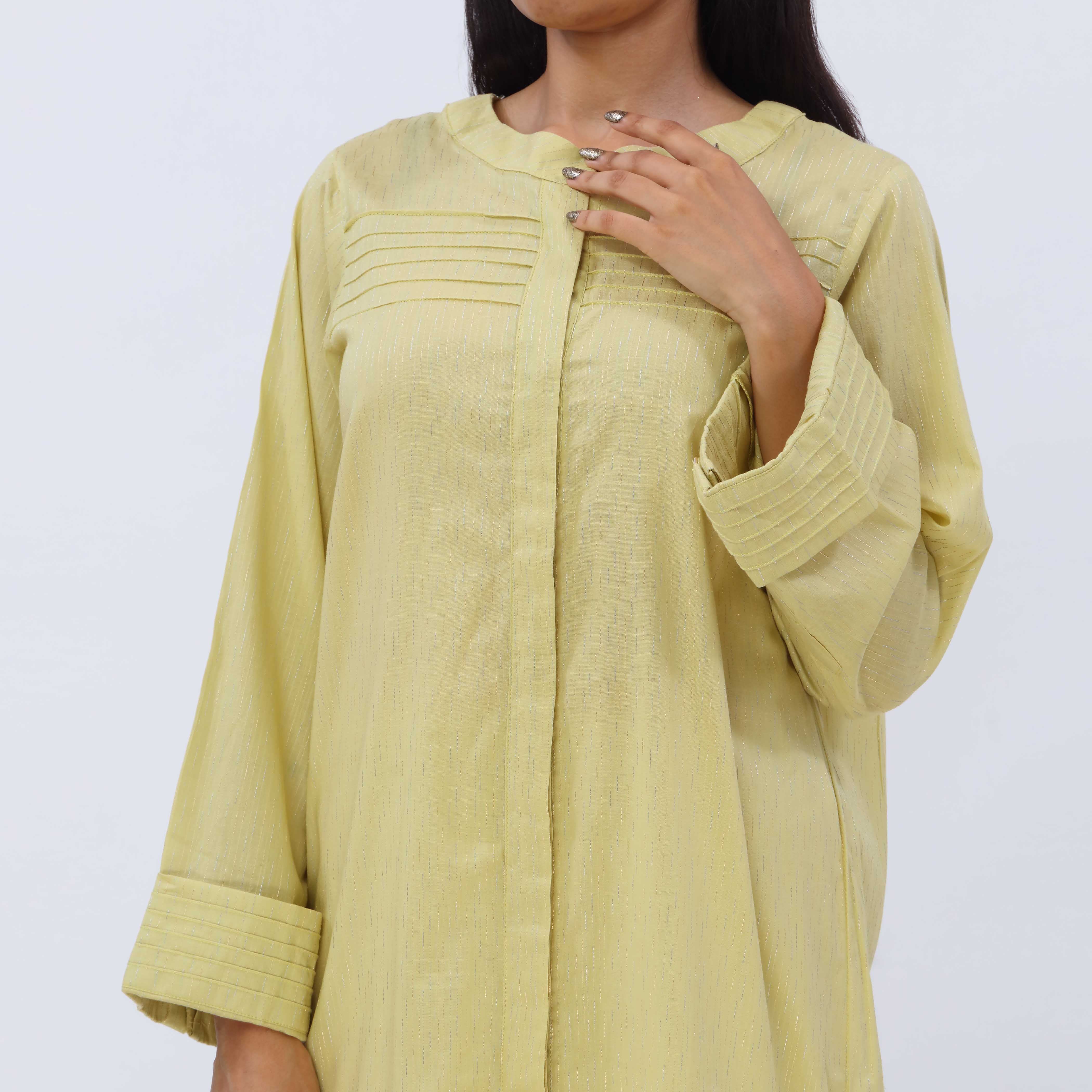 1PC- Yarn Dyed Cotton Jaquard Shirt PS5467 - Image 3
