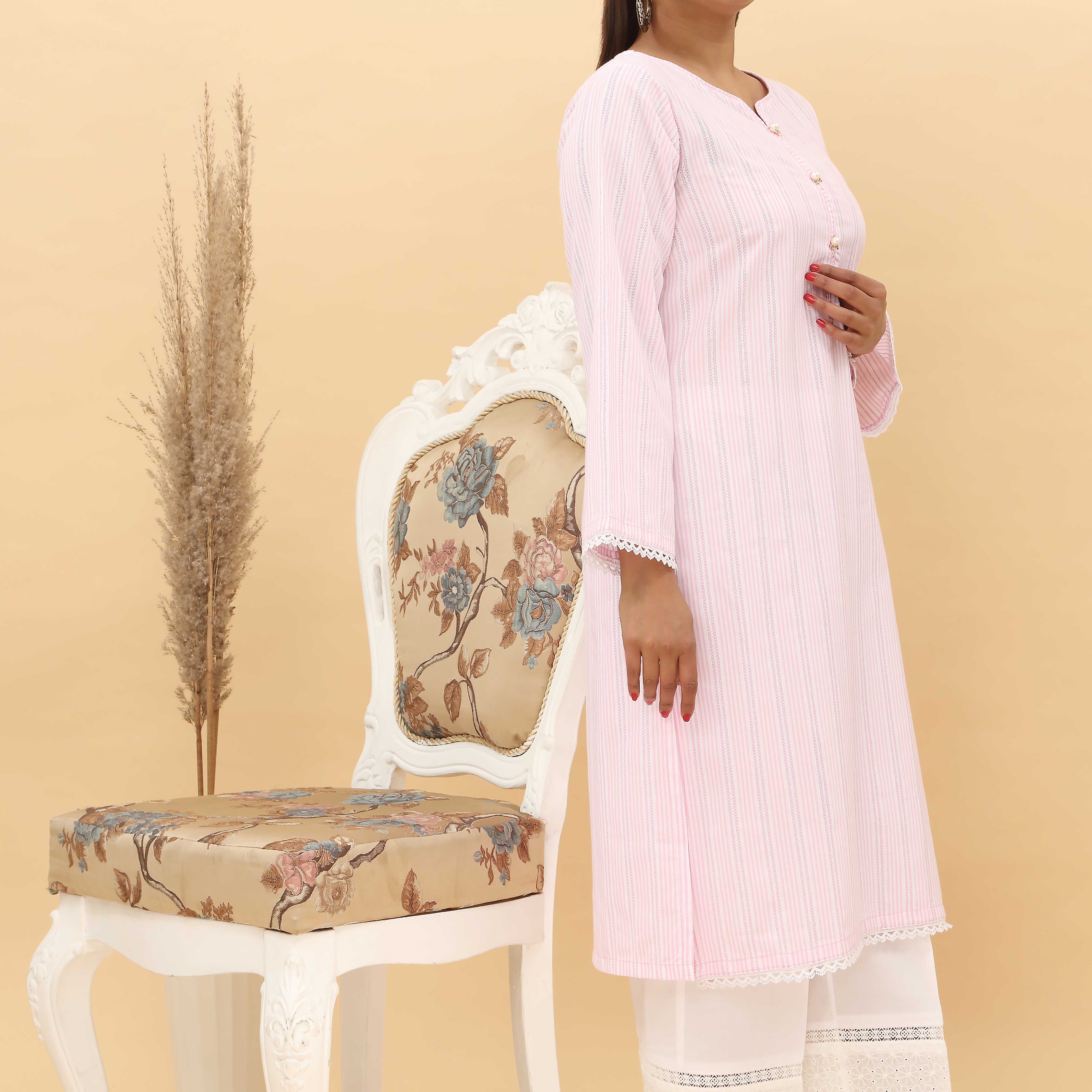 1PC- Yarn Dyed Jaquard Shirt PS5066 - Image 2