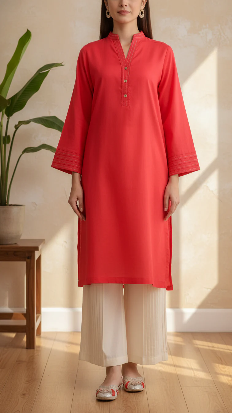 Saffron<br>1 PC Yarn Dyed Shirt PS5462