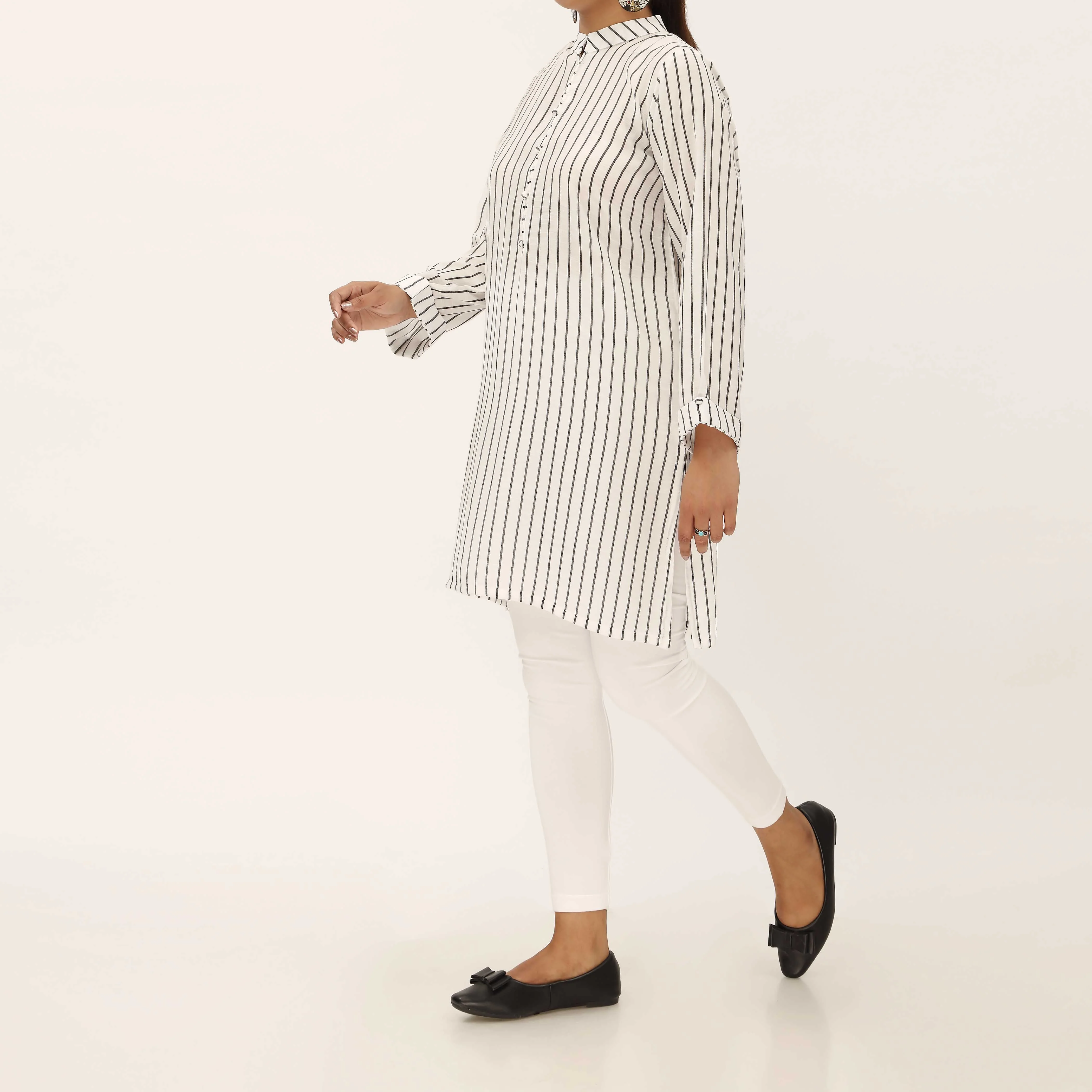 1PC- Yarndyed Poly Cotton Shirt PS5332 - Image 2