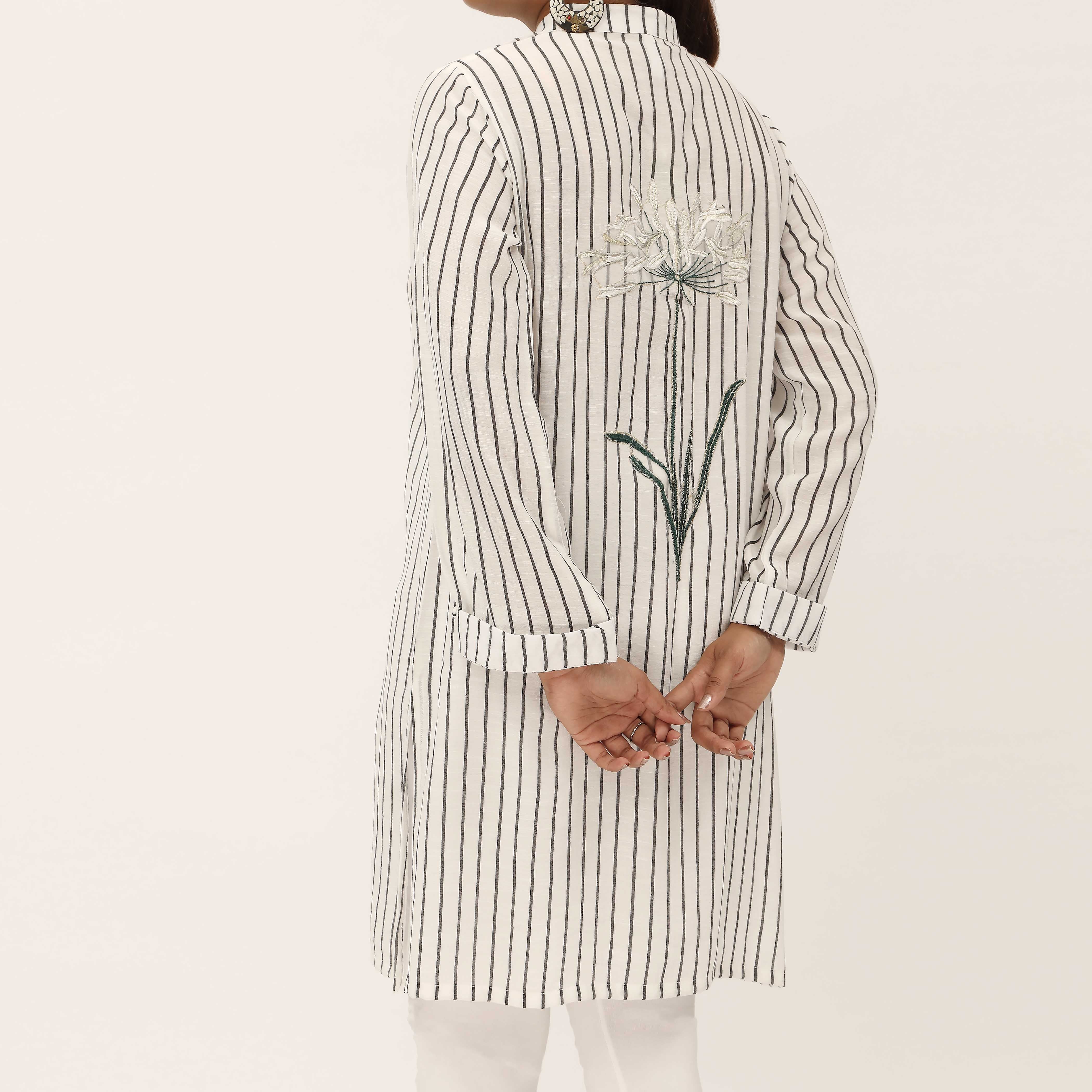 1PC- Yarndyed Poly Cotton Shirt PS5332 - Image 3