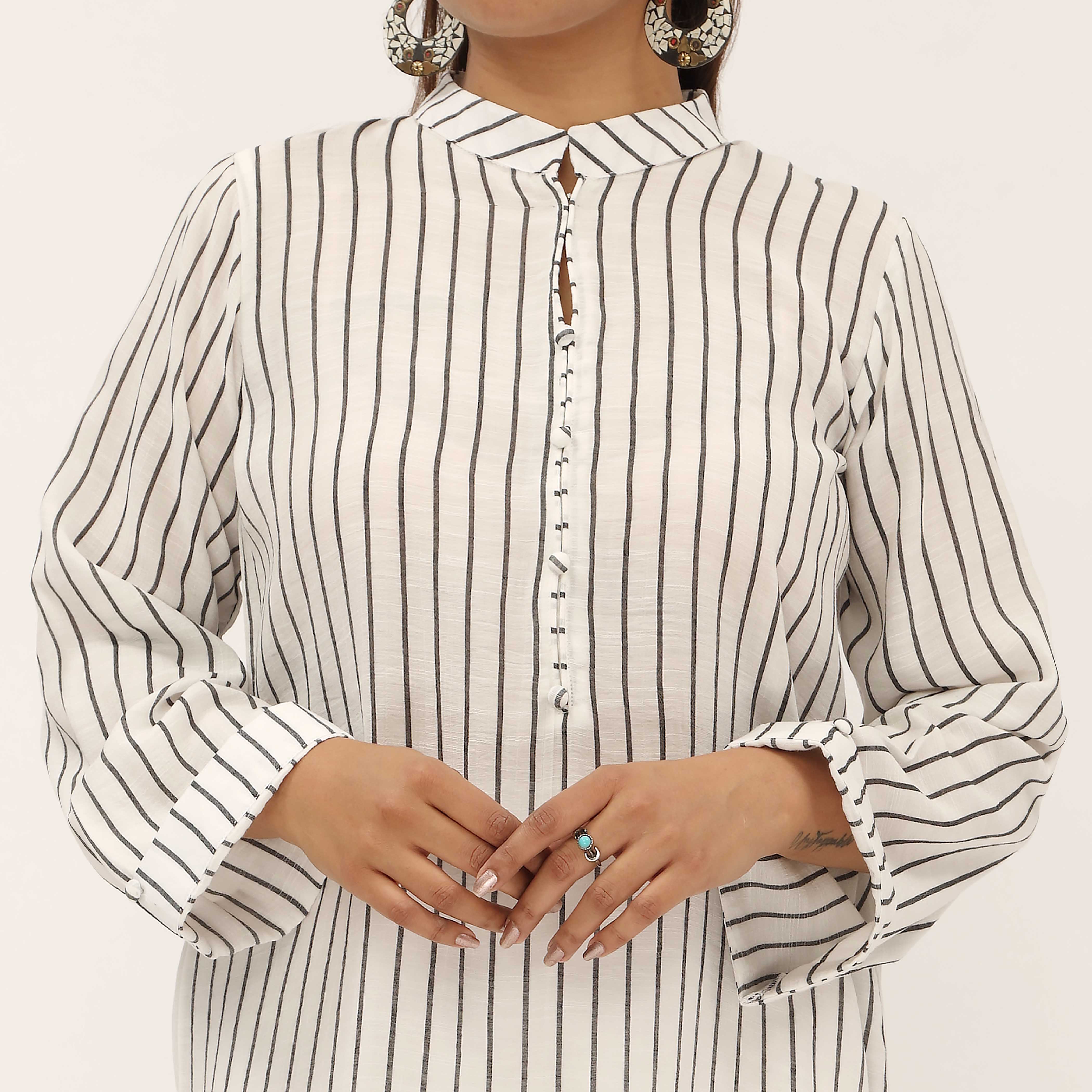 1PC- Yarndyed Poly Cotton Shirt PS5332 - Image 4