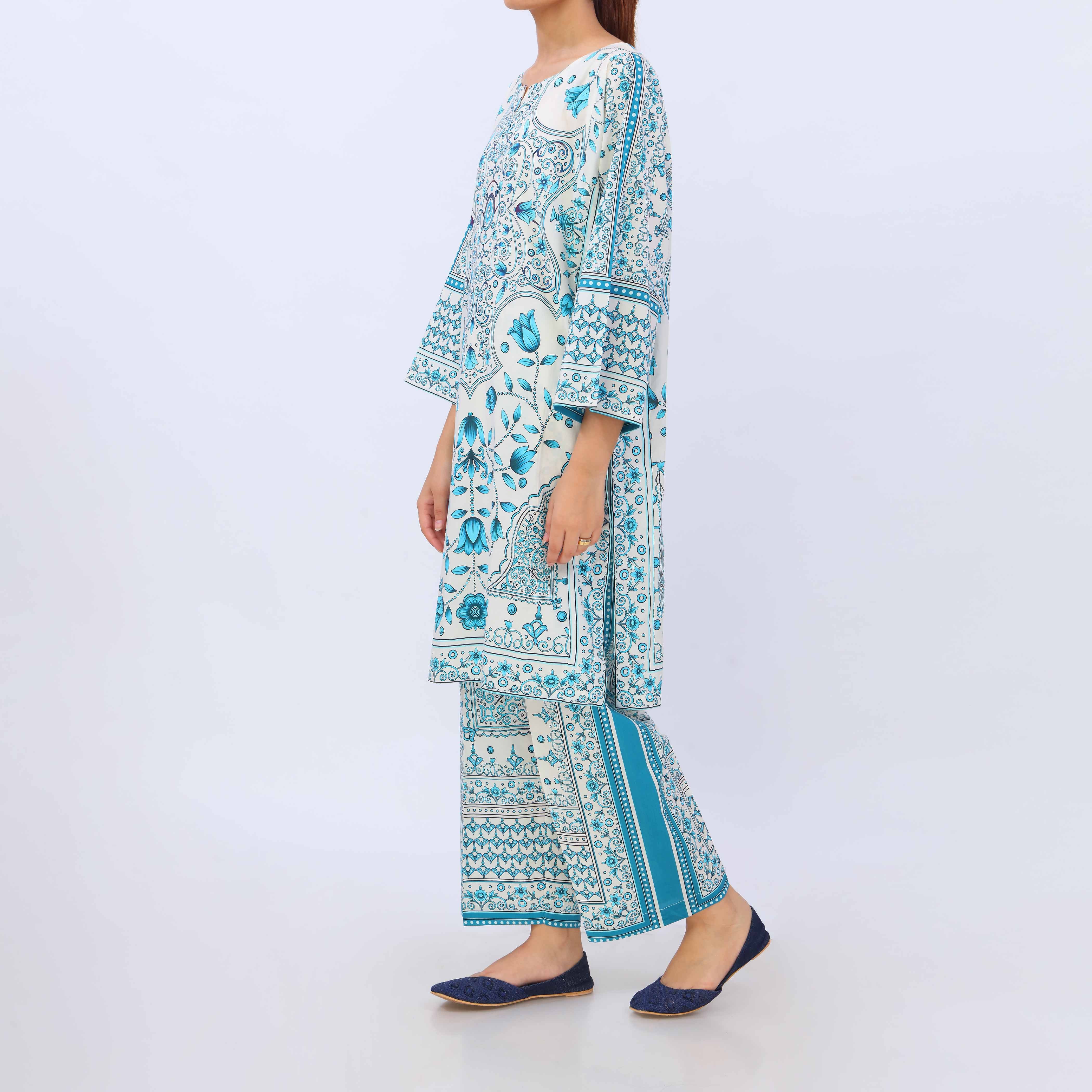 2 PC- Digital Printed Cambric Suit PS5392 - Image 4