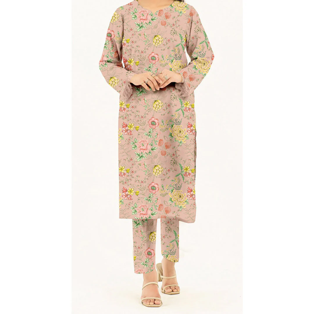 2PC Unstitched Printed Suit US5516 - Image 2