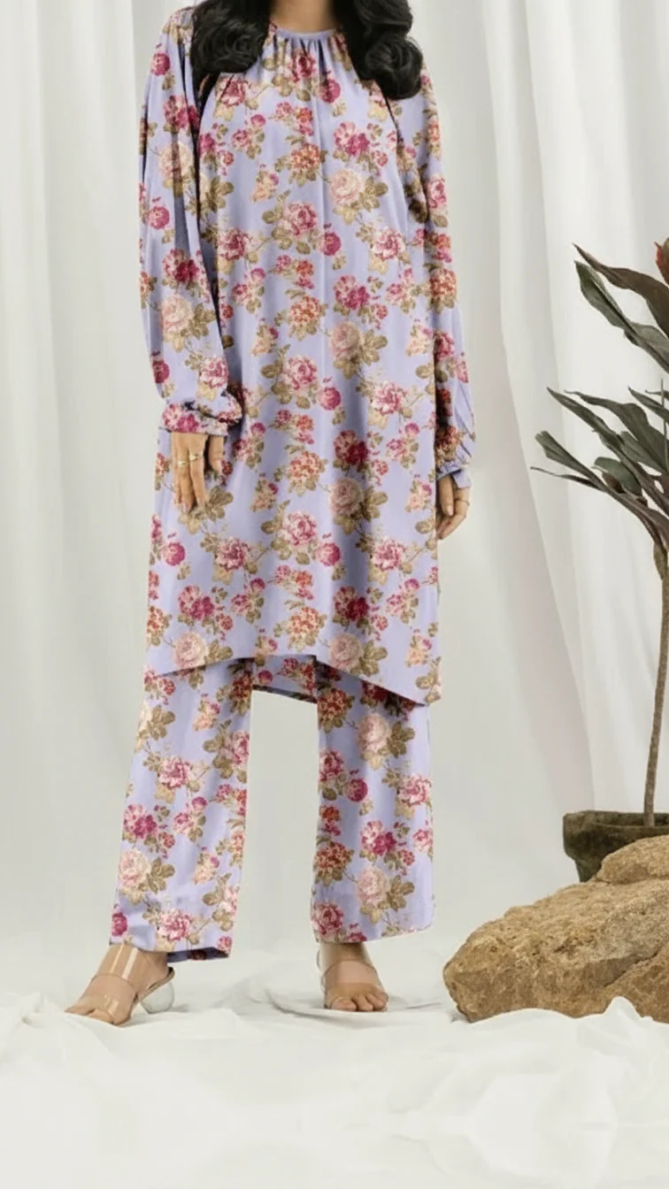 2 PC Unstitched Printed Suit UW5078