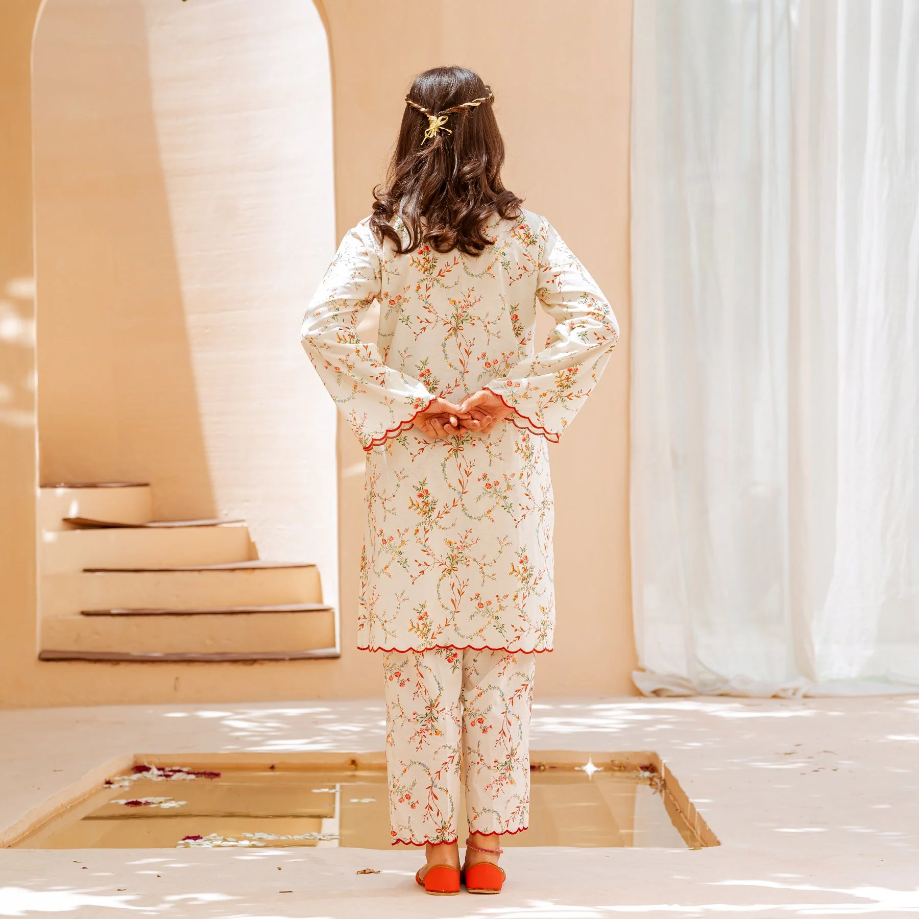 2PC- Cambric Printed Suit PS3332 - Image 2