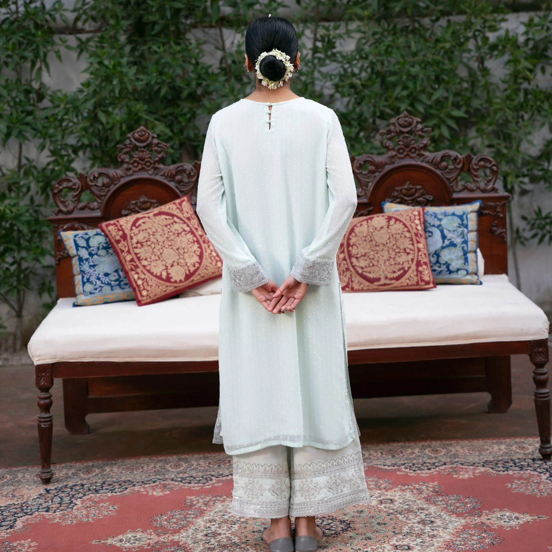 2PC- Chiffon Zari Suit PS5185 - Image 3