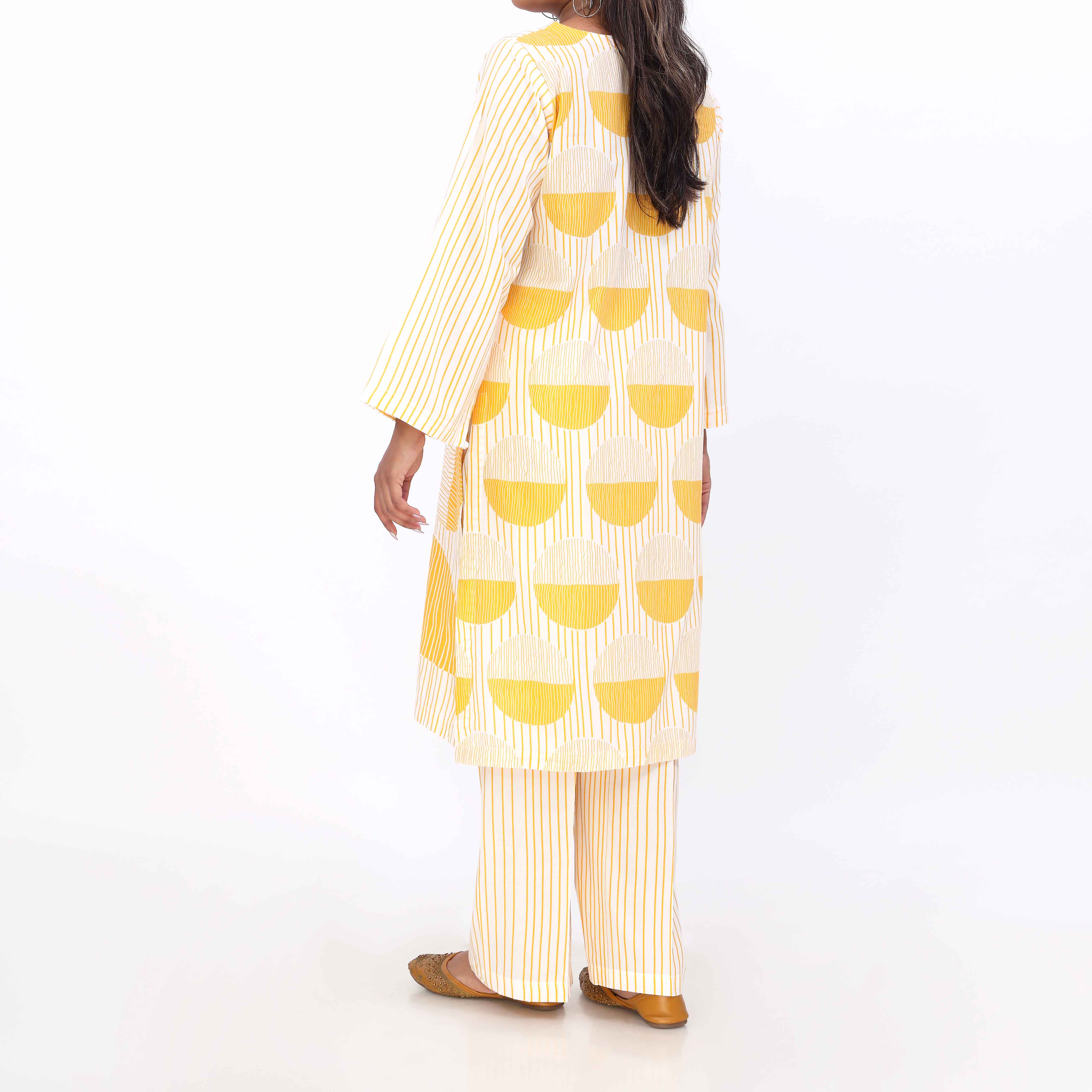 2PC- Cotton Cambric Printed Suit PW5063 - Image 4