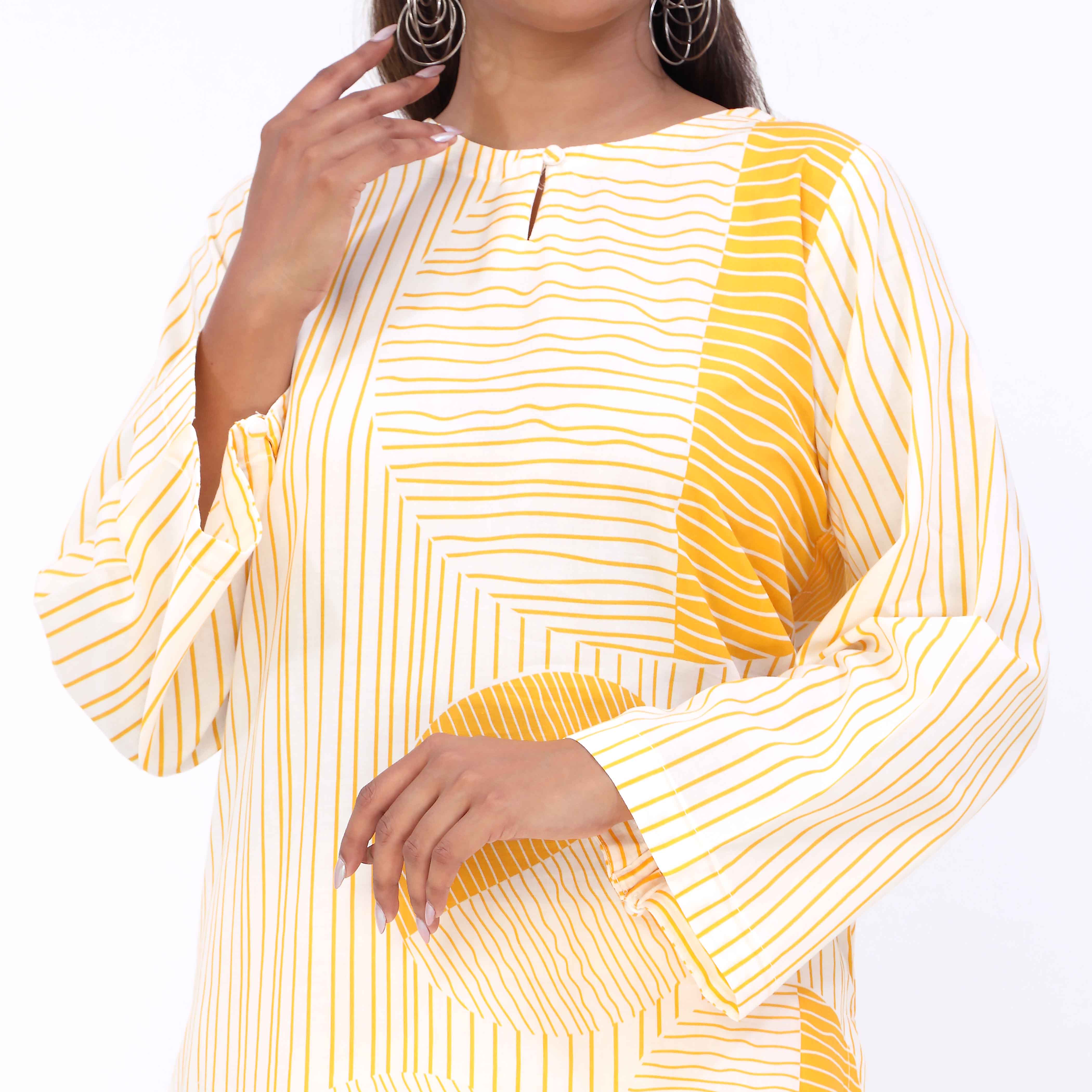 2PC- Cotton Cambric Printed Suit PW5063 - Image 5