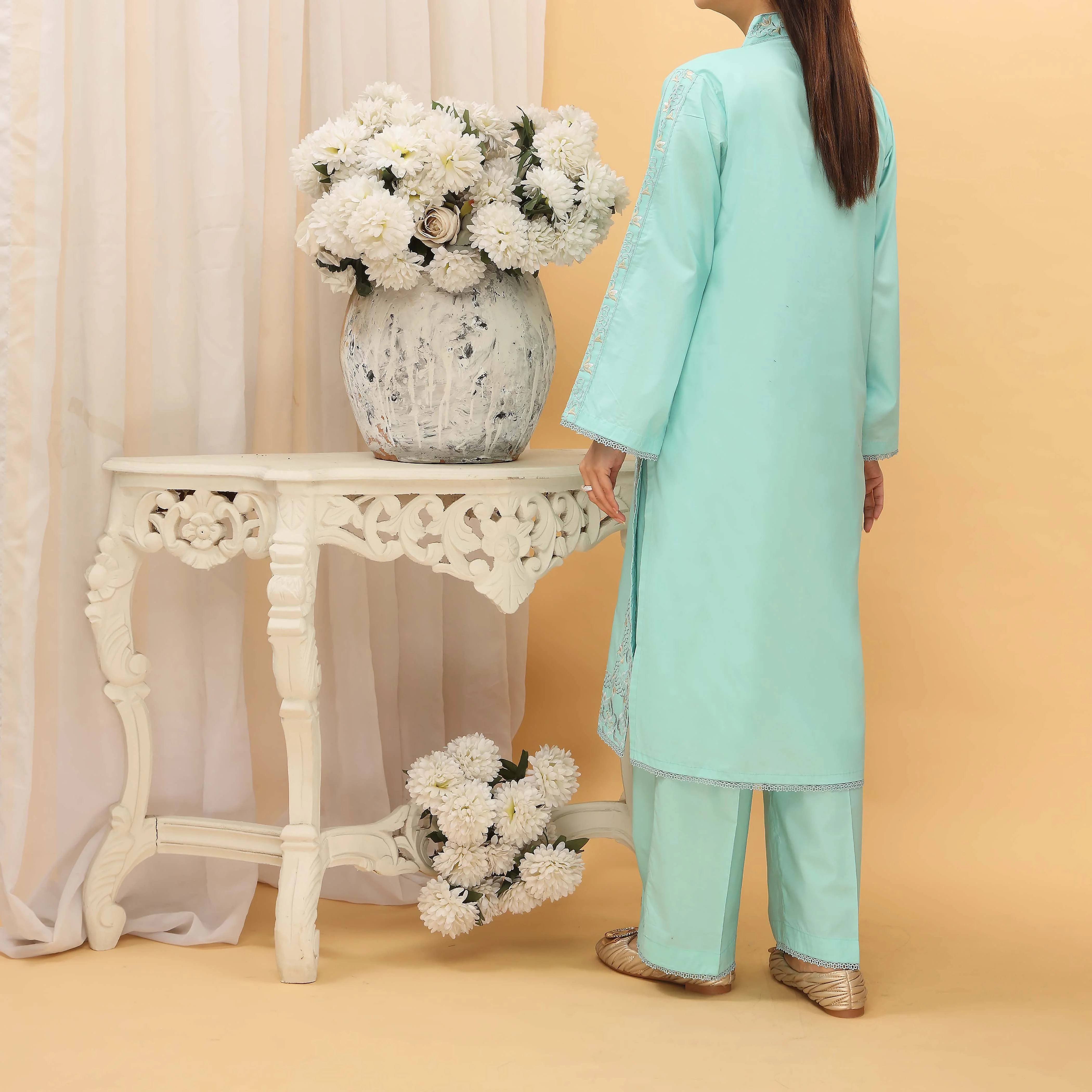 2PC- Cotton Cambric Suit PS5123 - Image 3