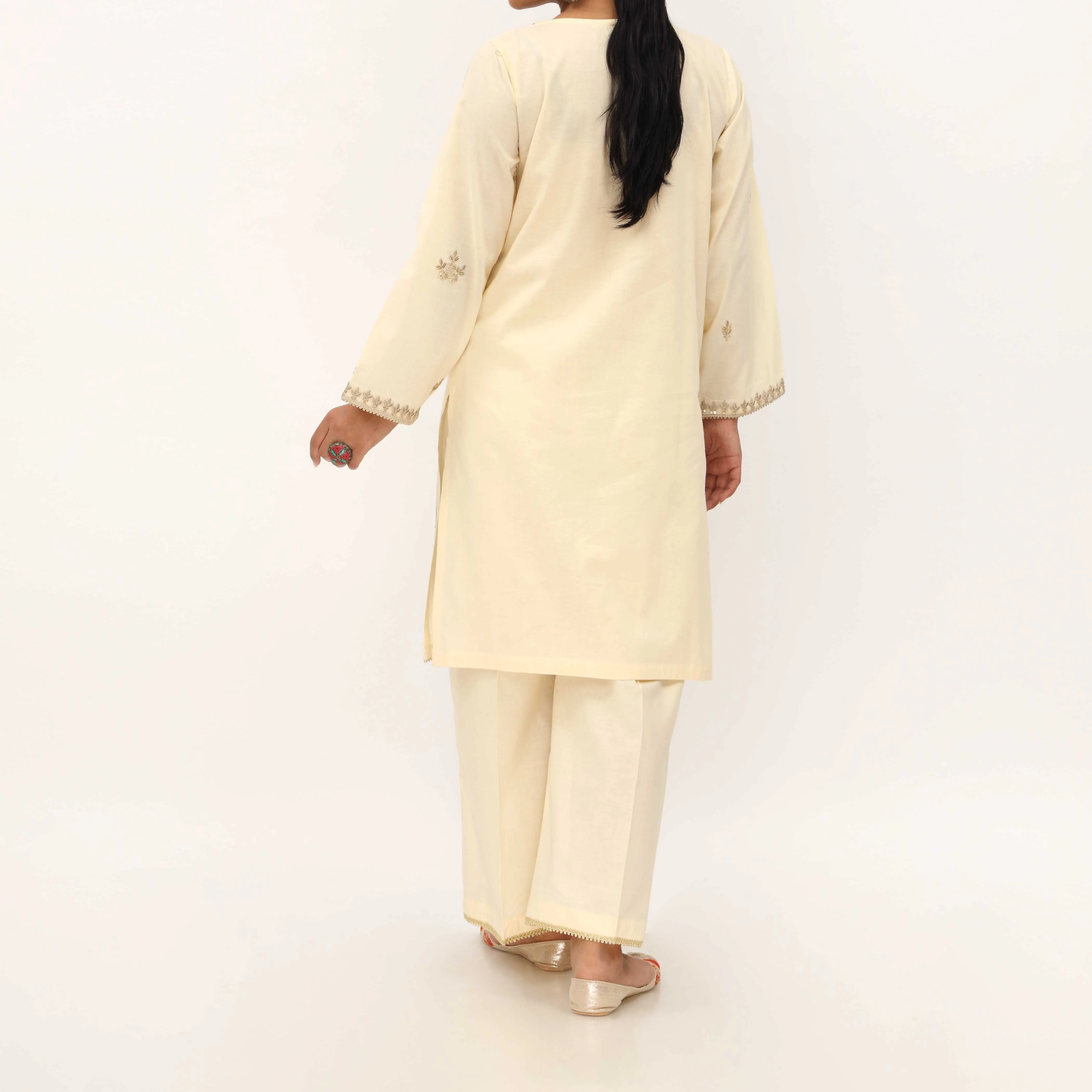 2PC- Cotton Cambric Suit PS5295 - Image 3