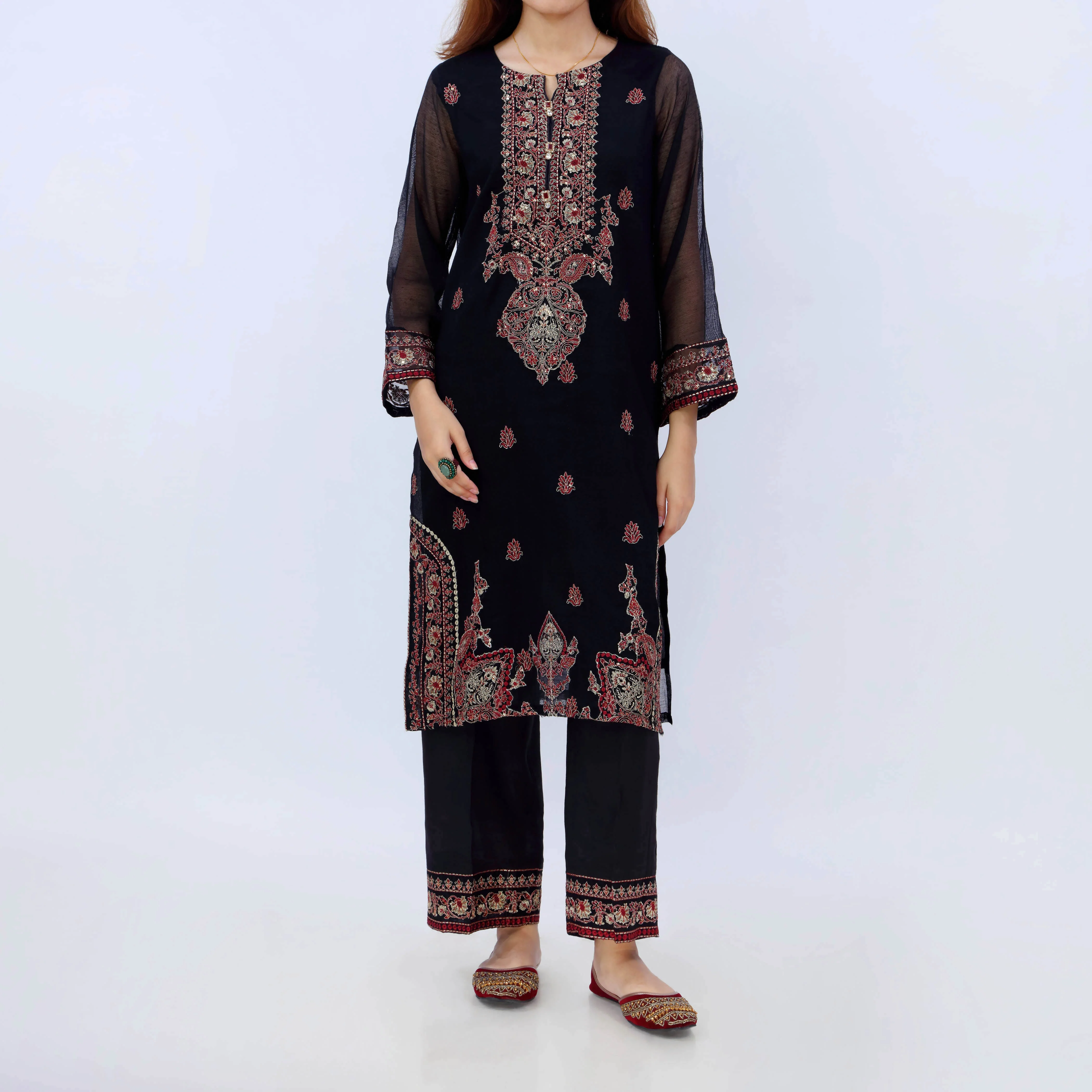 2PC- Cotton Net Suit PS5228 - Image 2