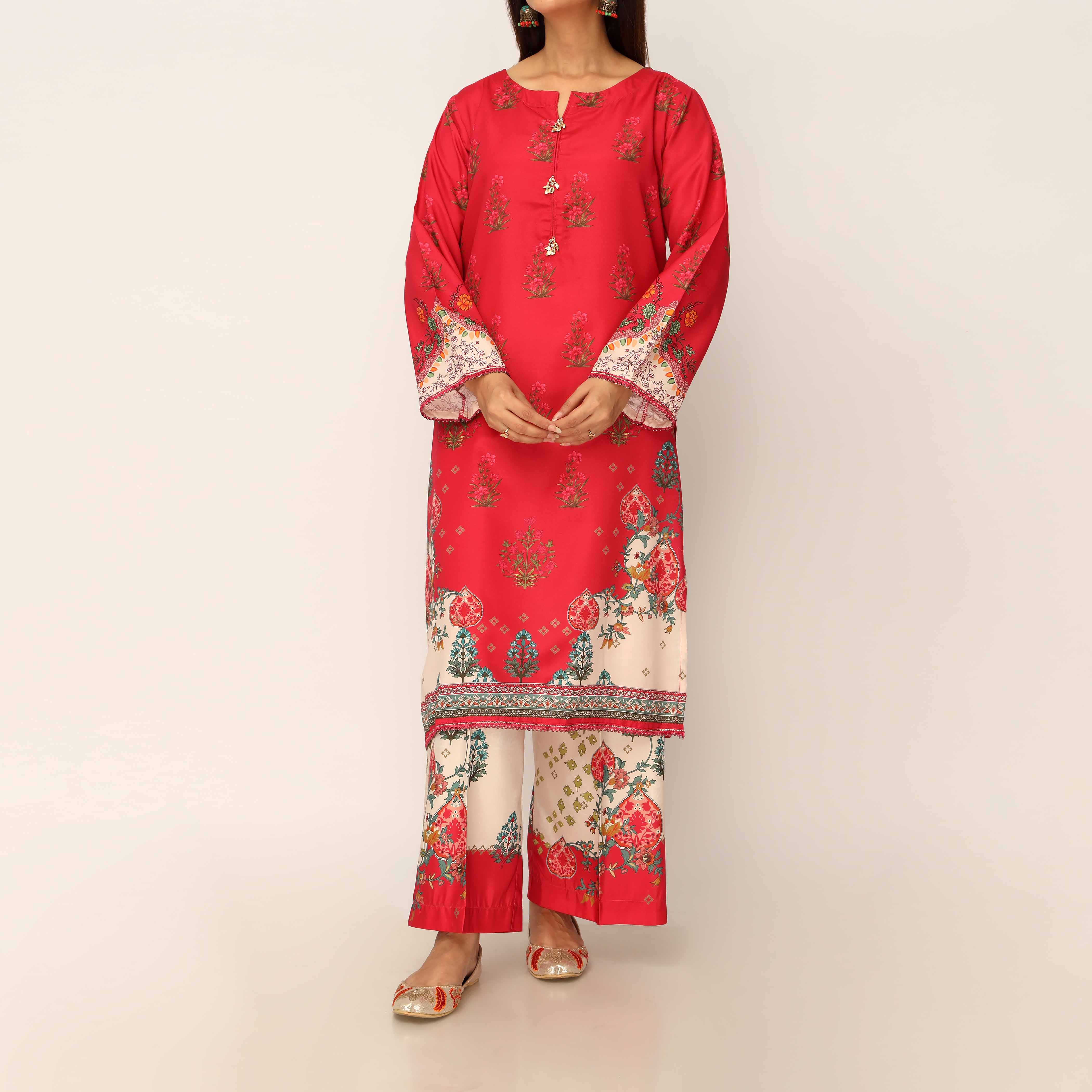 2PC- Digital Printed Cambric Suit PS5302 - Image 2