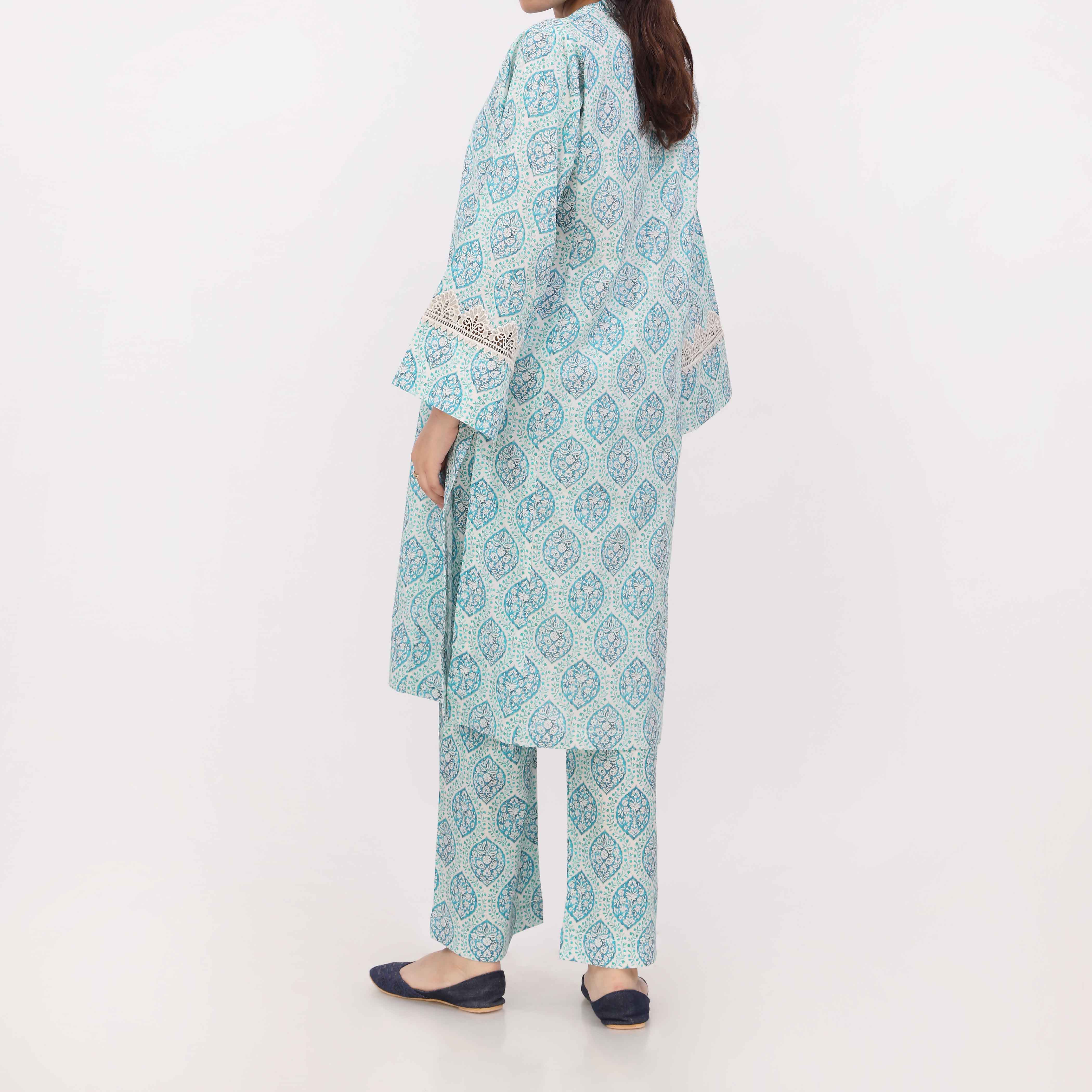 2PC Digital Printed Cotton Cambric Co-Ord Set PW5031 - Image 5