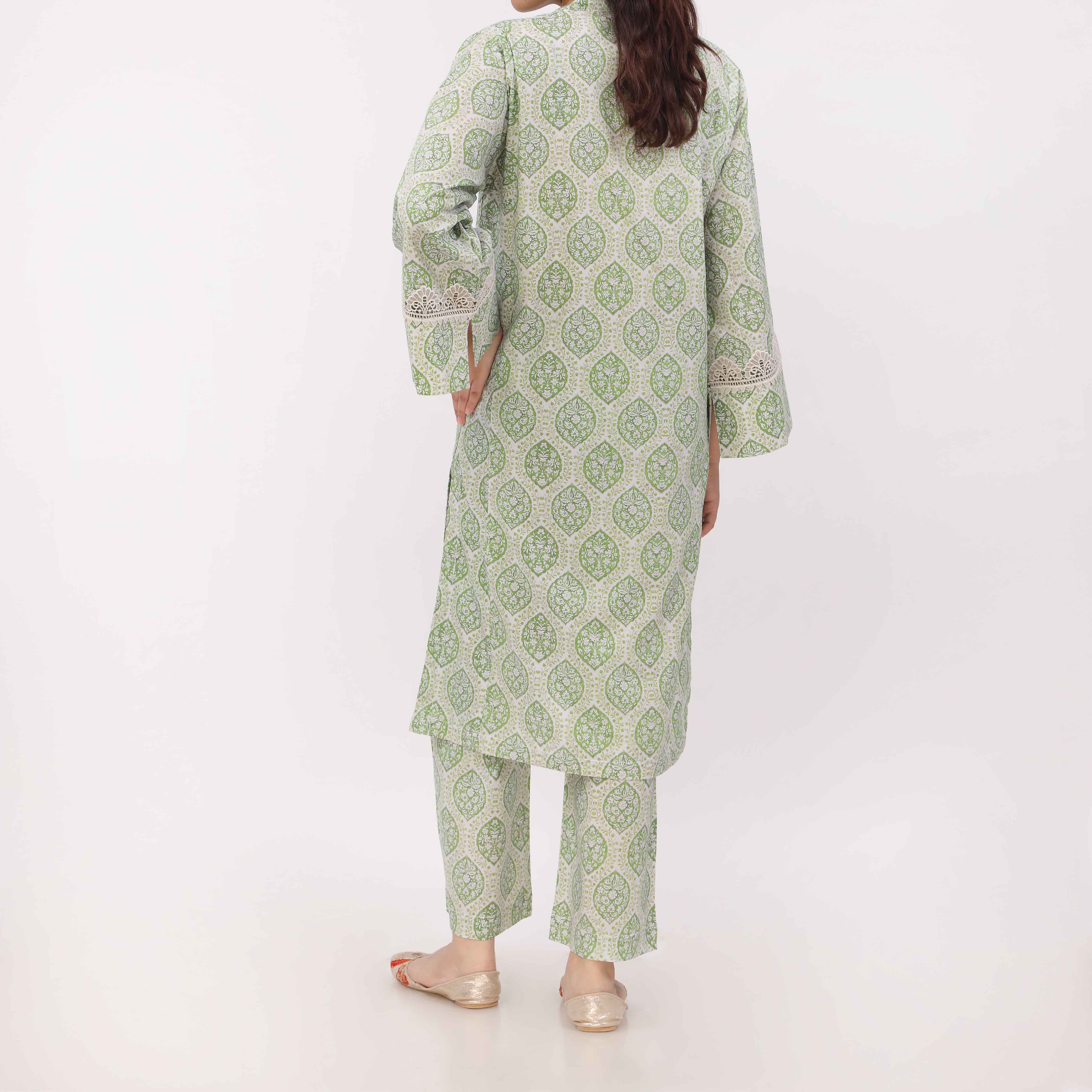 2PC Digital Printed Cotton Cambric Co-Ord Set PW5032 - Image 5