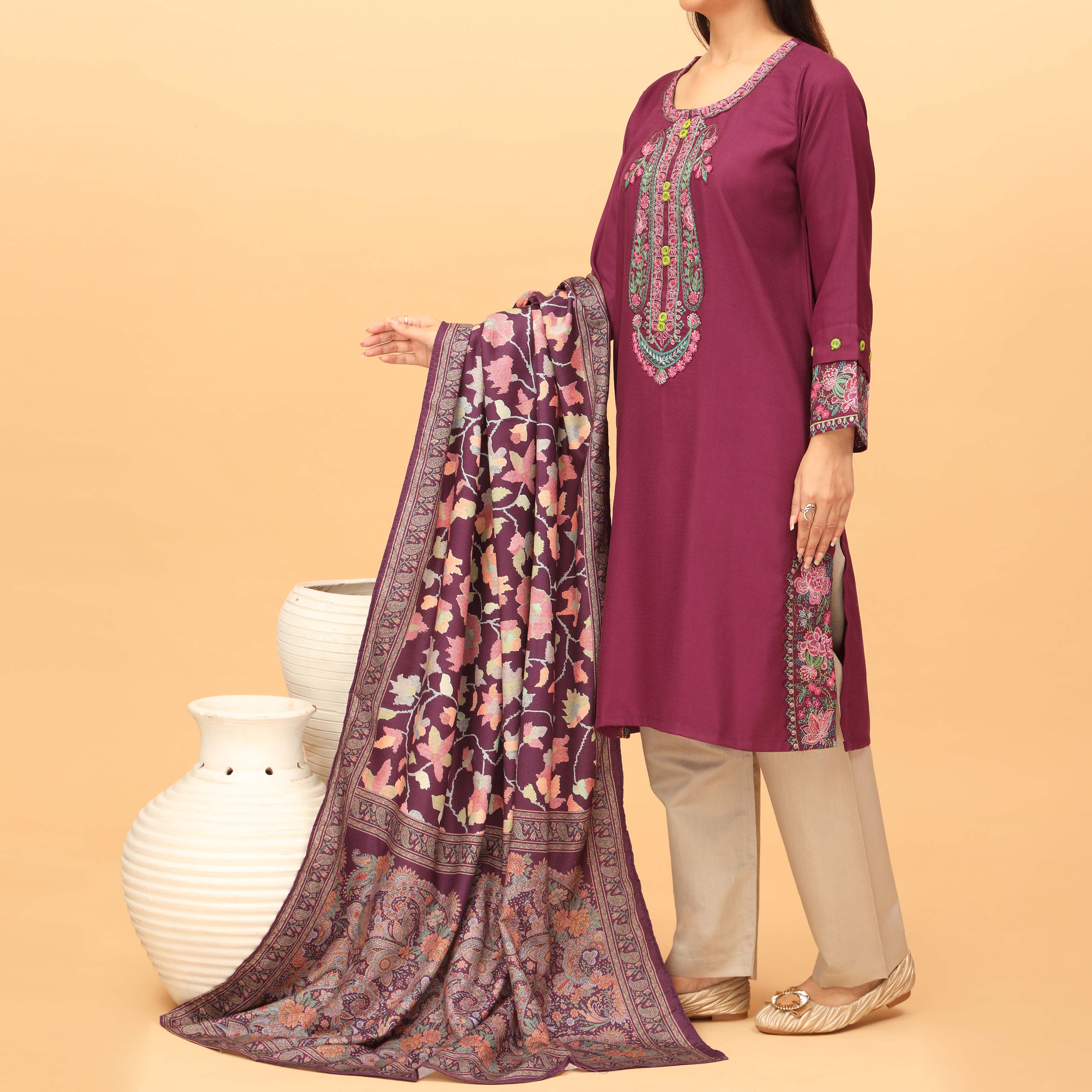 2PC- Digital Printed Suit PW3019 - Image 2