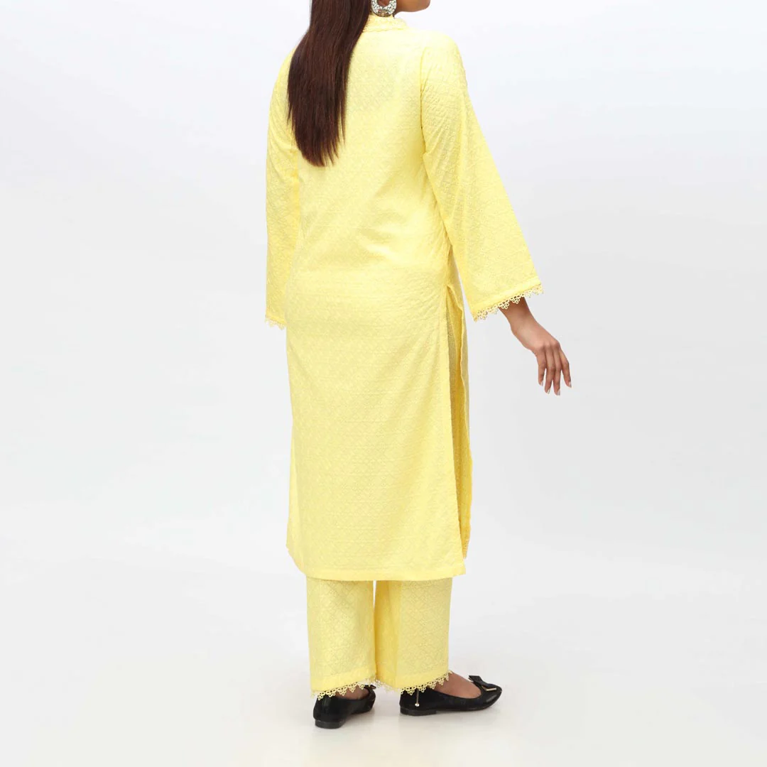 2PC- Embroidered Chikankari Suit PS4075 - Image 3