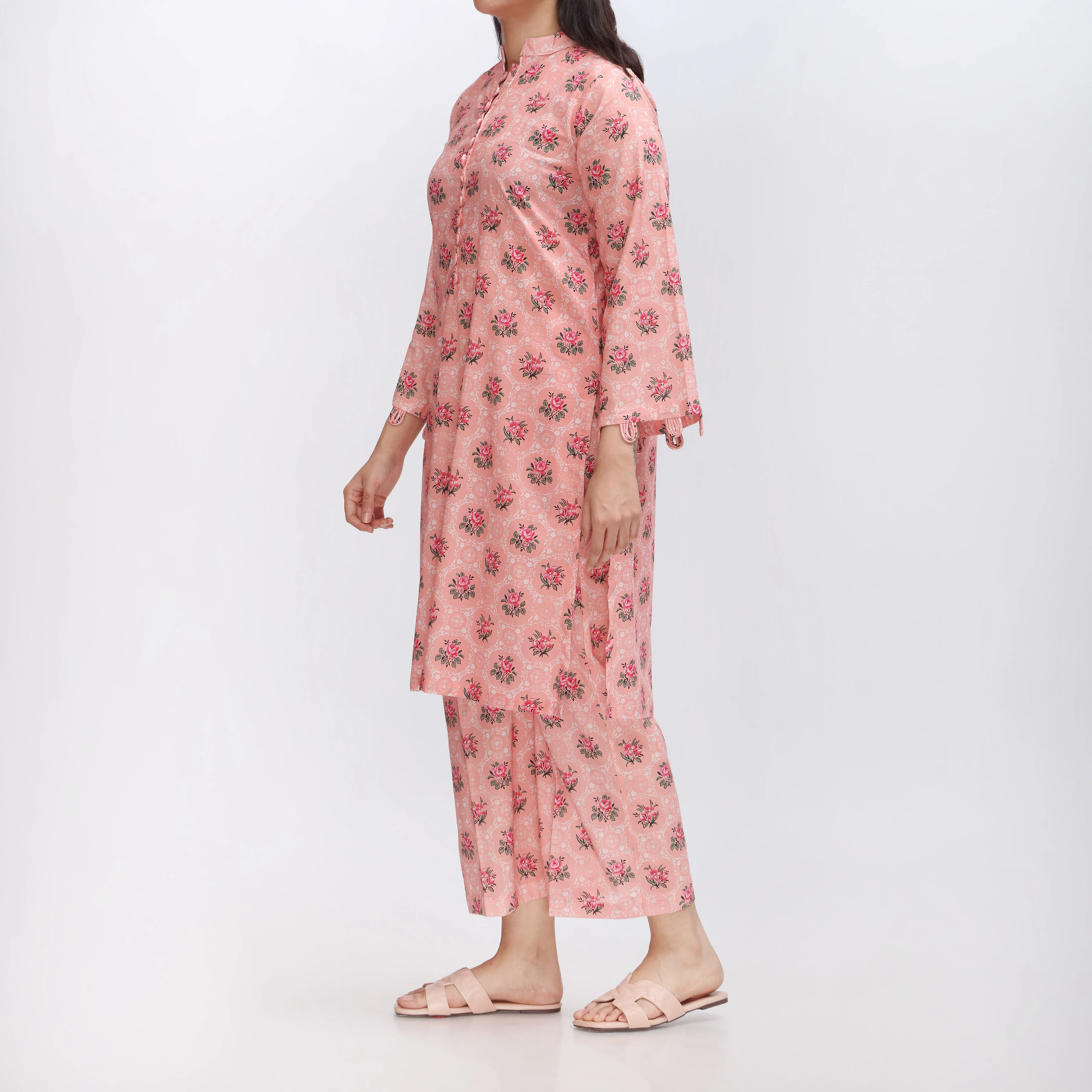2PC- Printed Cambric Shirt & Trouser PS3810 - Image 2