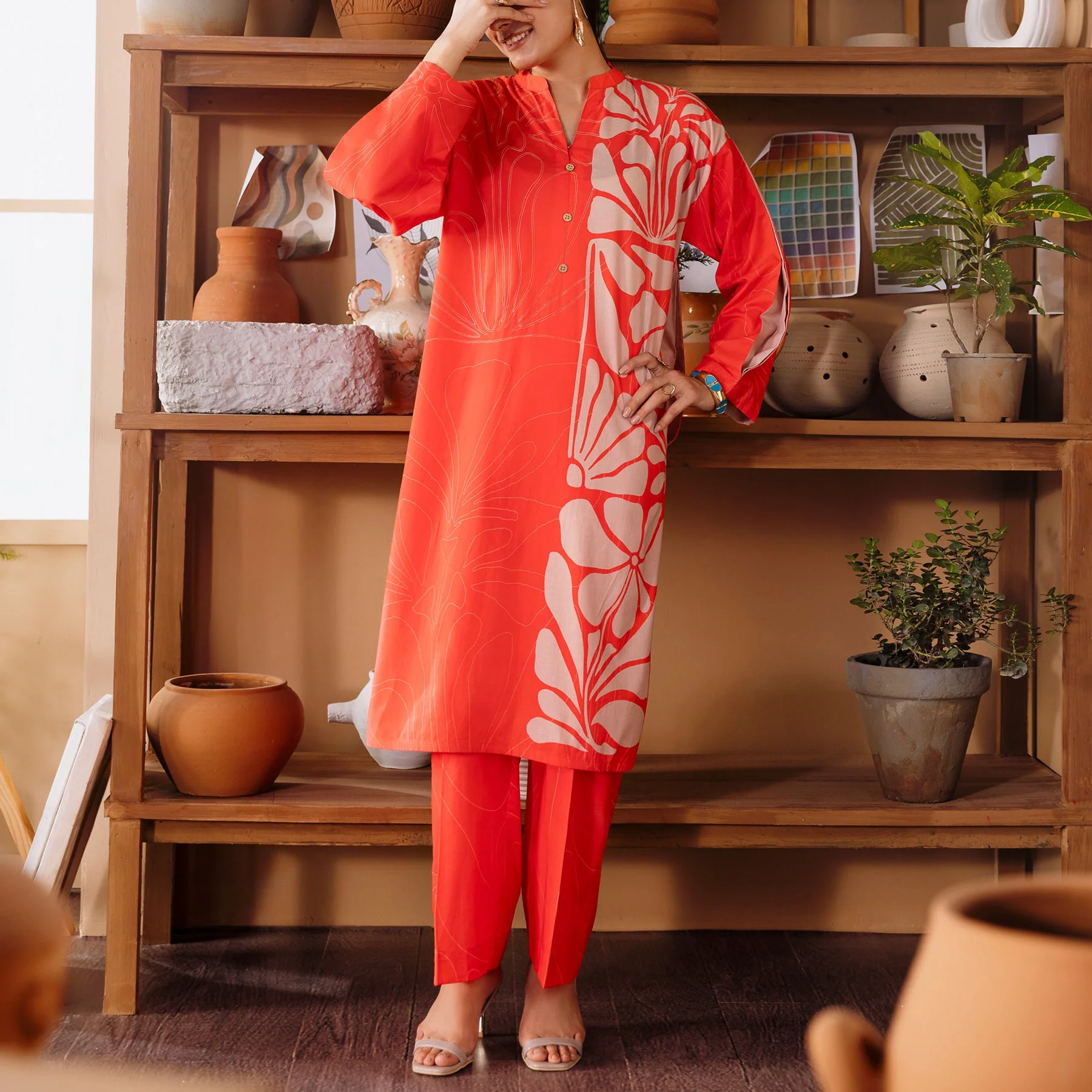 Azahar<br>2 PC Printed Suit PW5081 - Image 2
