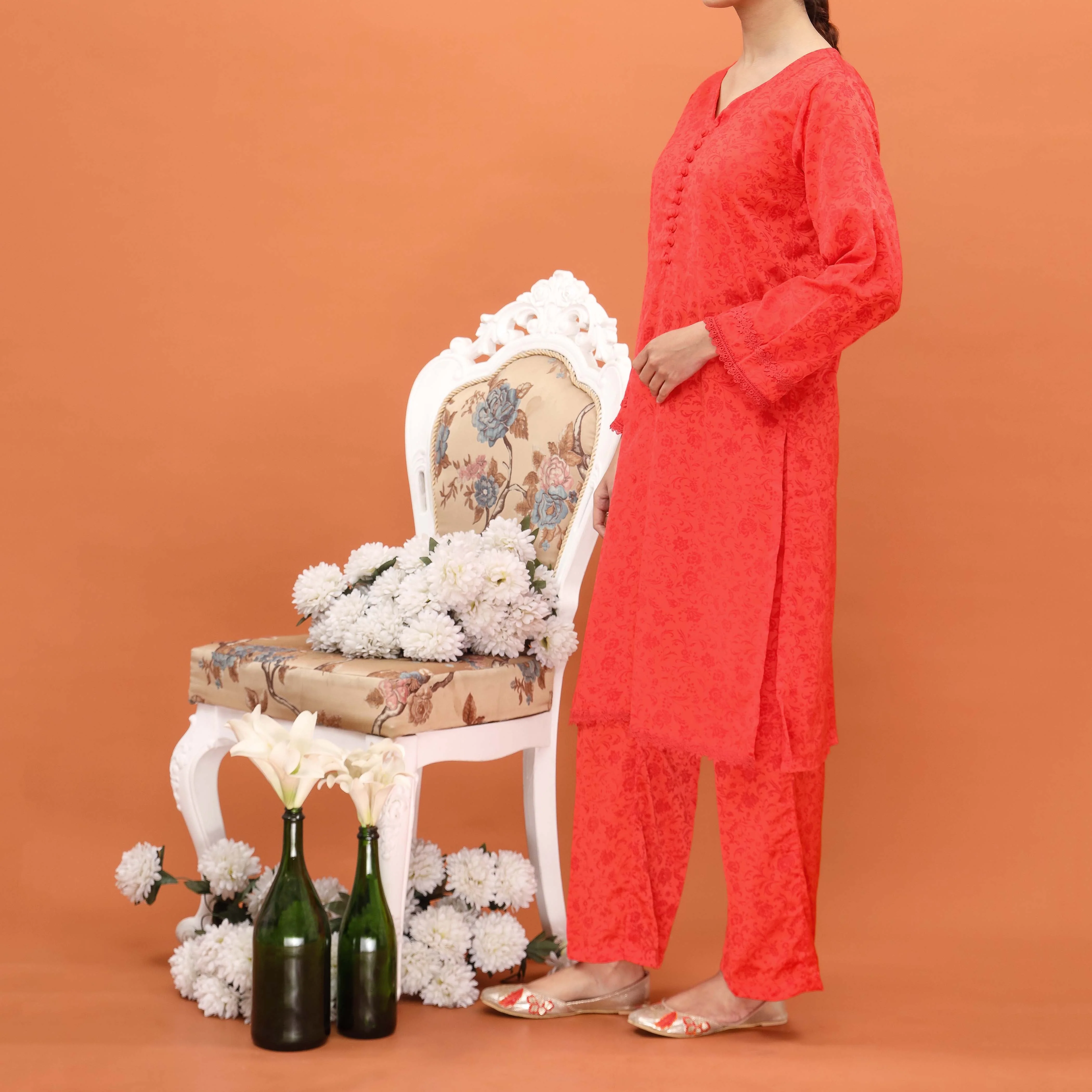 2PC- Printed Grip Slik Suit PS5027 - Image 2