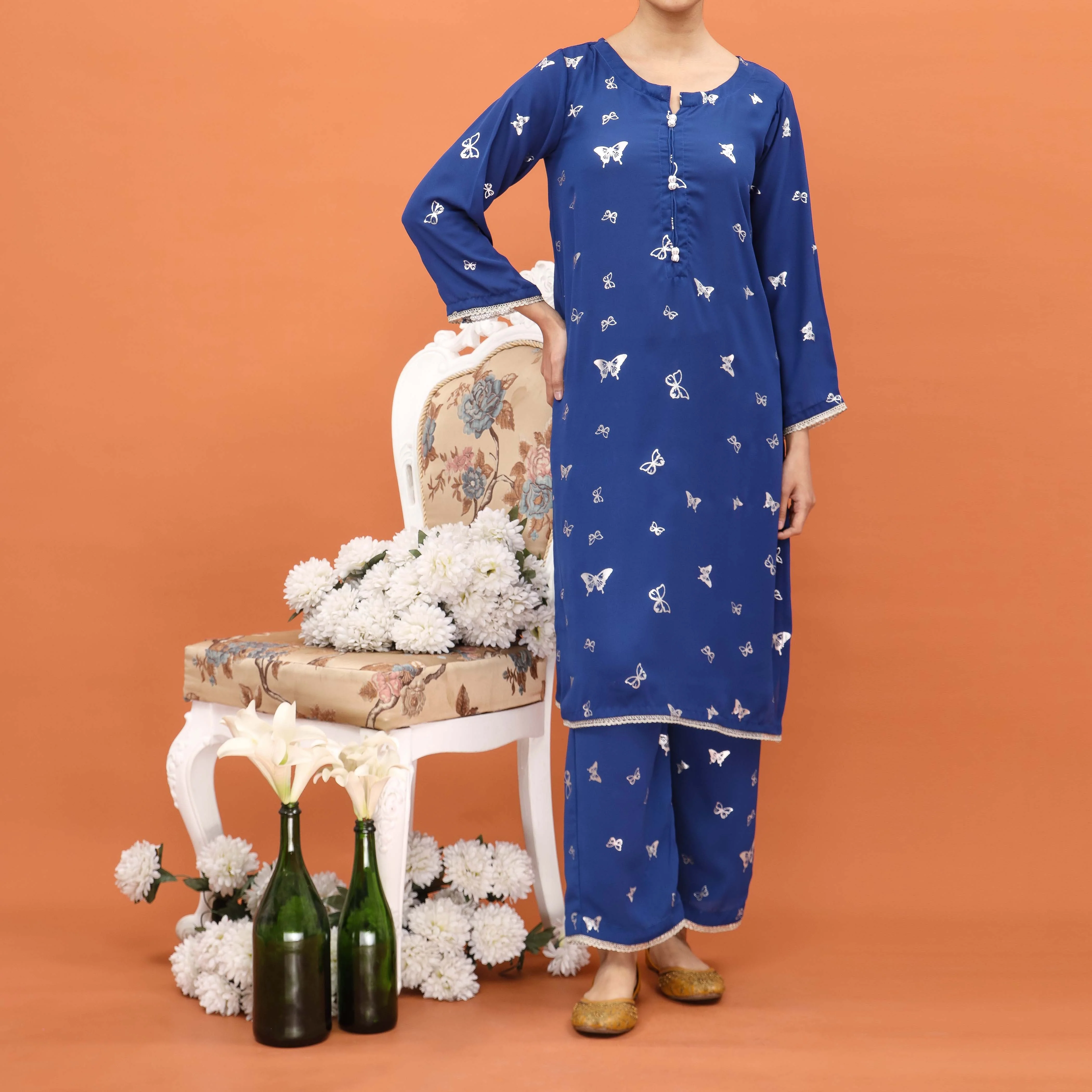 2PC- Printed Grip Slik Suit PS5068 - Image 2