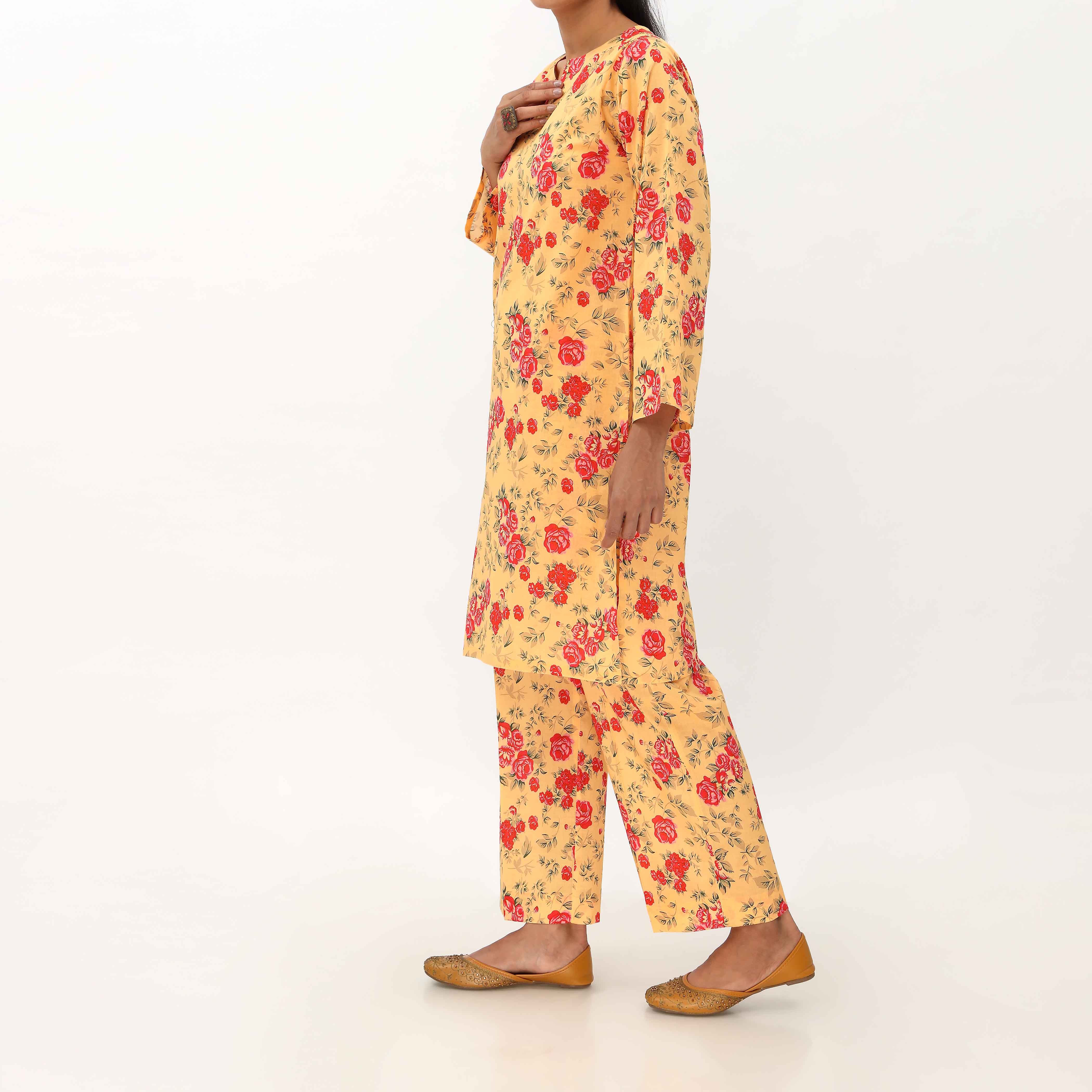 2PC- Unstitched Digital Printed Cambric Suit US5031 - Image 4