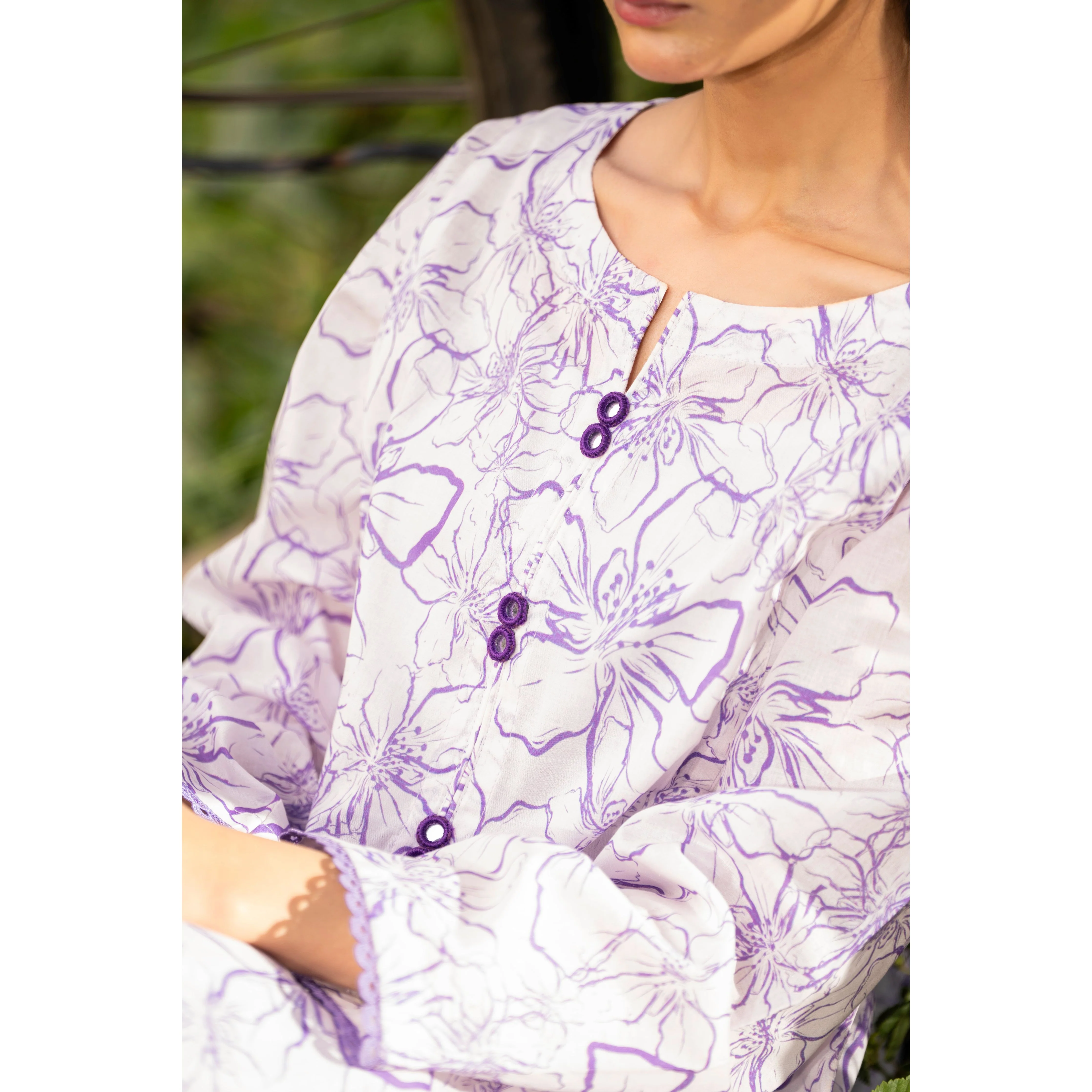 2PC- Unstitched Digital Printed Cambric Suit US5039 - Image 2