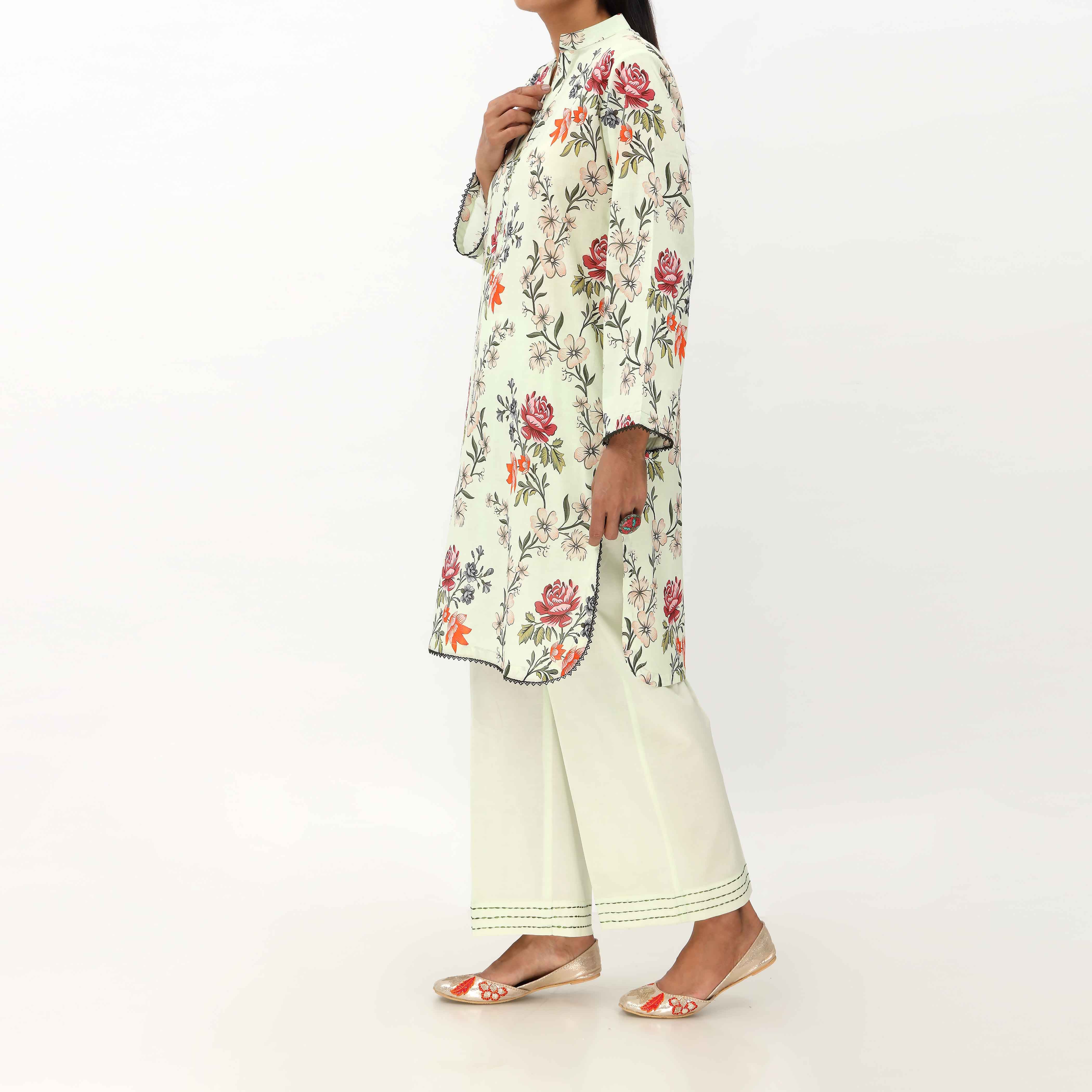 2PC- Unstitched Digital Printed Cambric Suit US5041 - Image 4