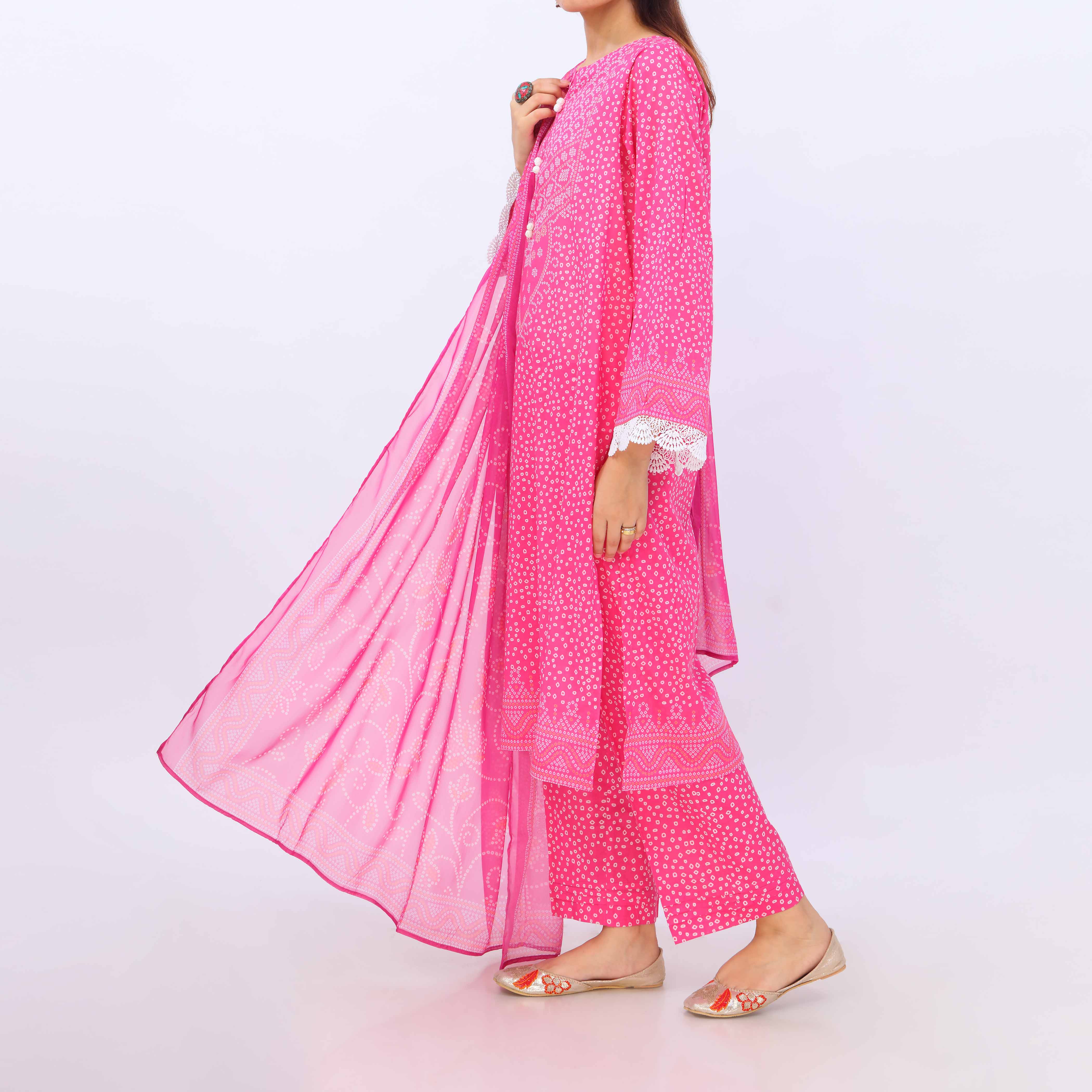 3 PC- Digital Printed Lawn Suit PS5396 - Image 4